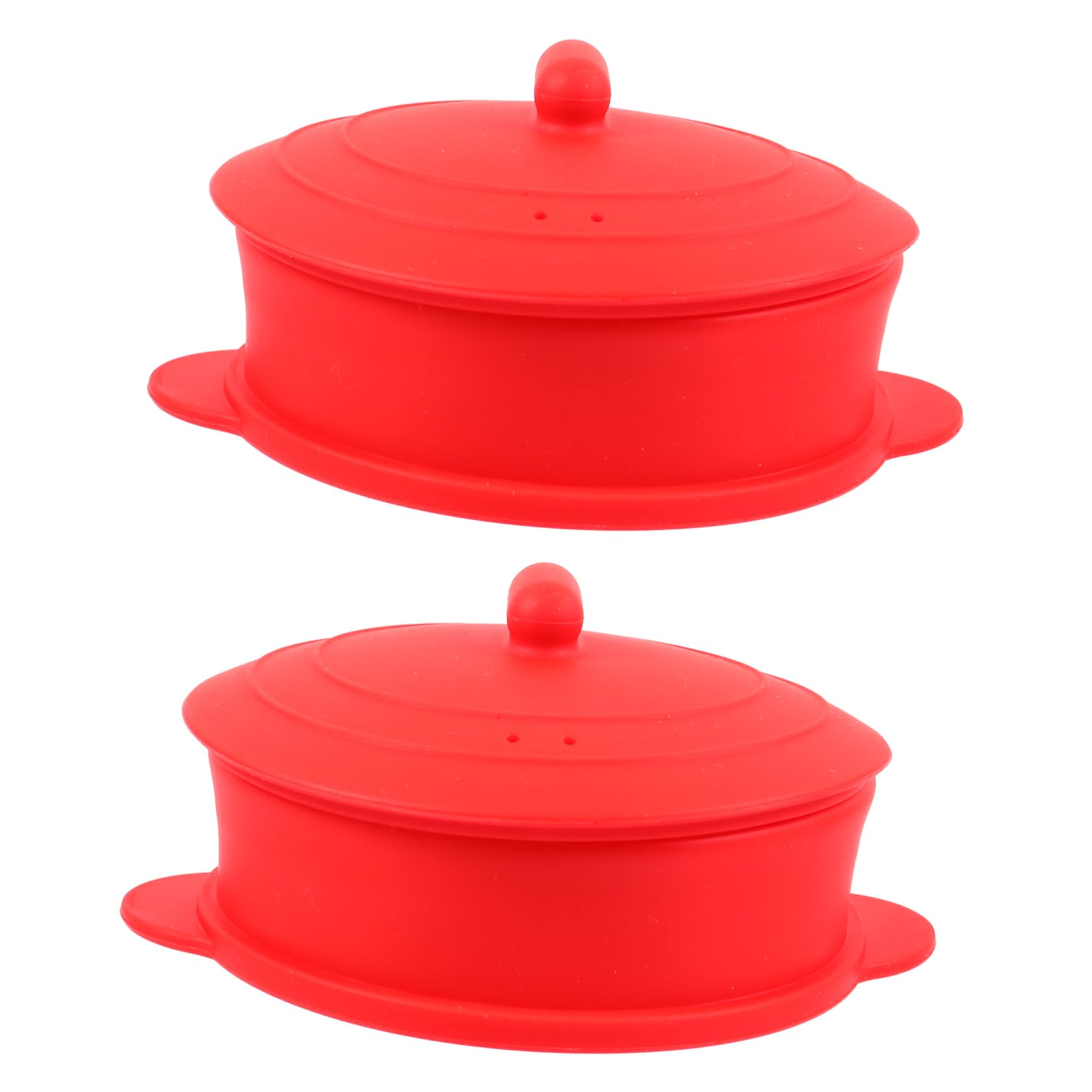 Minkissy 2 Pack Silicone Wax Warmer Replacement Pots - Mini Removable Waxing Bowls for Hair Removal, DIY Waxing, and Beauty Salon Use - Red Wax Warmer Accessories for Home & Professional Waxing