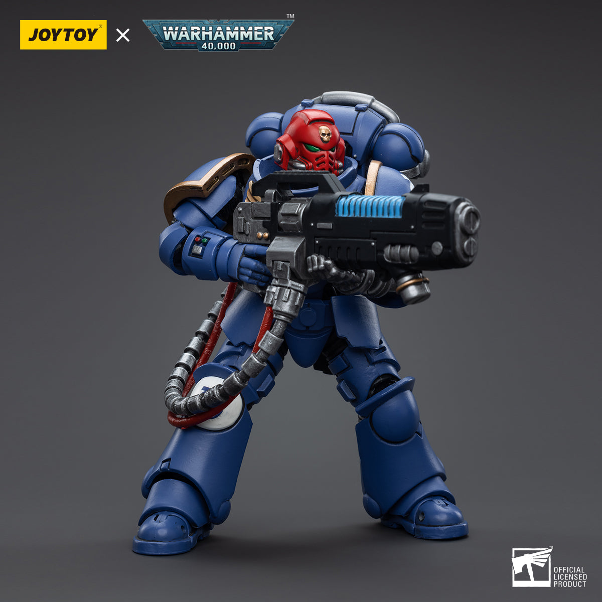 JOYTOY 1/18 Scale Warhammer 40K Ultramarines Hellblasters Action Figure Set (3-Pack) - Perfect for Tabletop Gaming, Collecting, and Warhammer 40K Battle Scenes