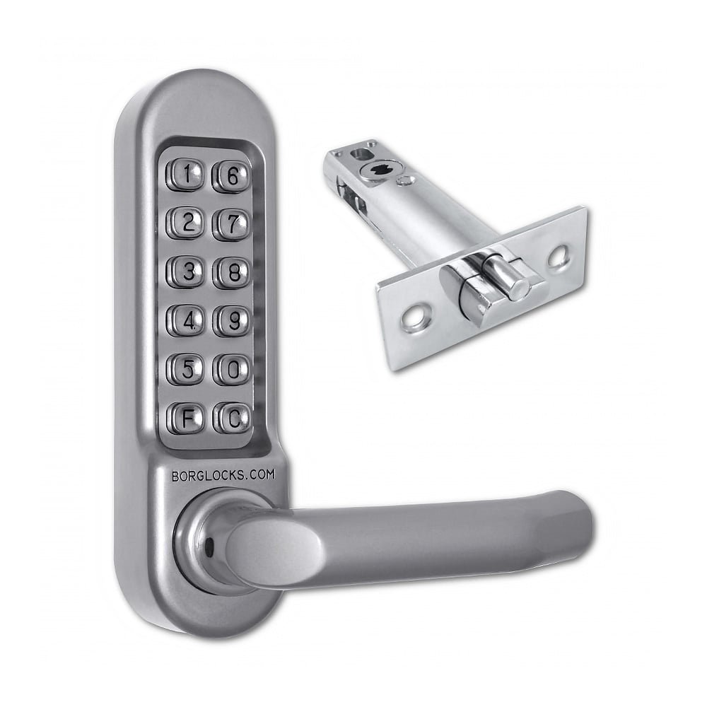 BORG LOCKS BL5001 Digital Deadbolt Lock with Interior Handle & 60mm Latch - BL5001SS Stainless Steel | Secure Smart Door Lock for Homes, Apartments & Offices