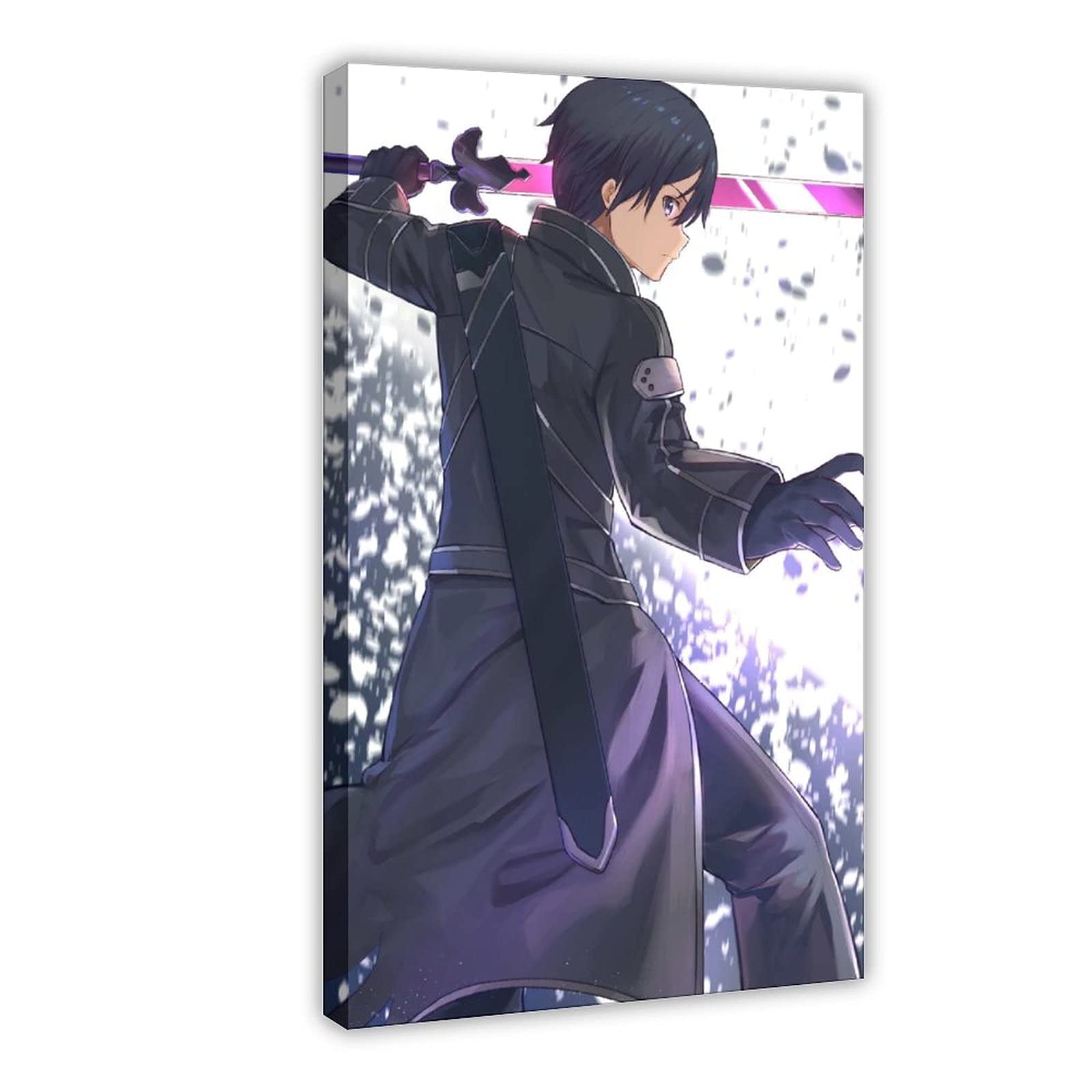 Anime Sword Art Online Canvas Poster - 24x36 Inch (60x90cm) Wall Art for Bedroom, Office & Game Room Decor - Perfect Gift for Anime Fans & SAO Lovers - Ideal for Home, Dorm, or Gaming Setup
