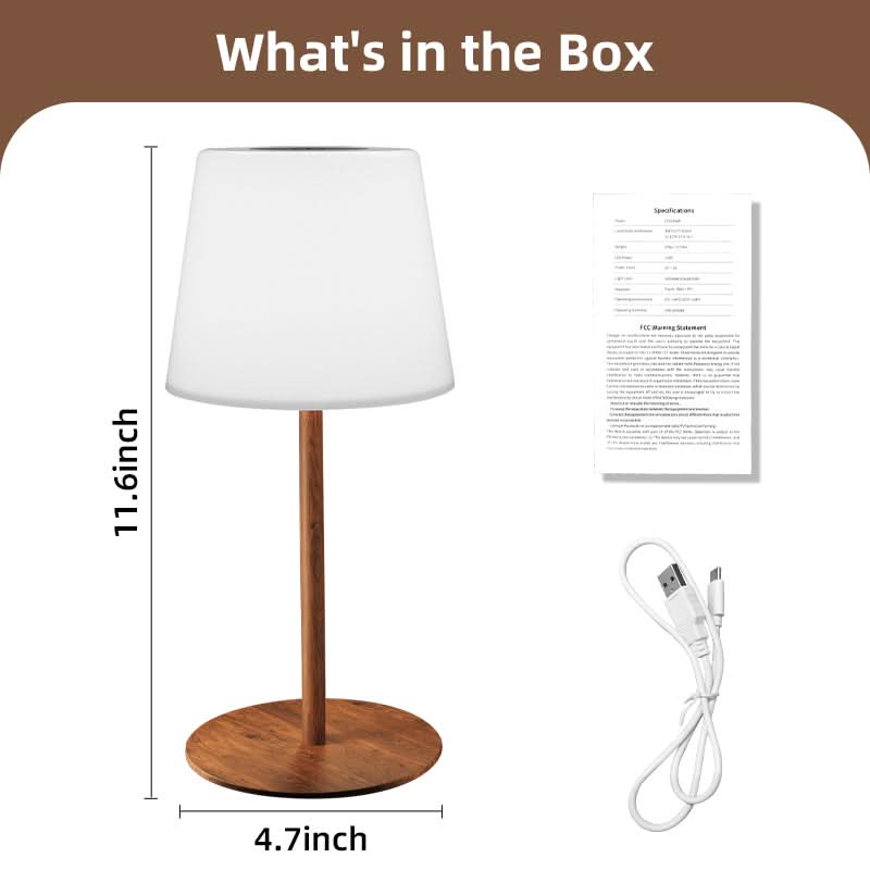 EZVALO Waterproof Outdoor Battery Operated Cordless Table Lamp - Perfect for Patio, Garden, Camping & Emergency Lighting