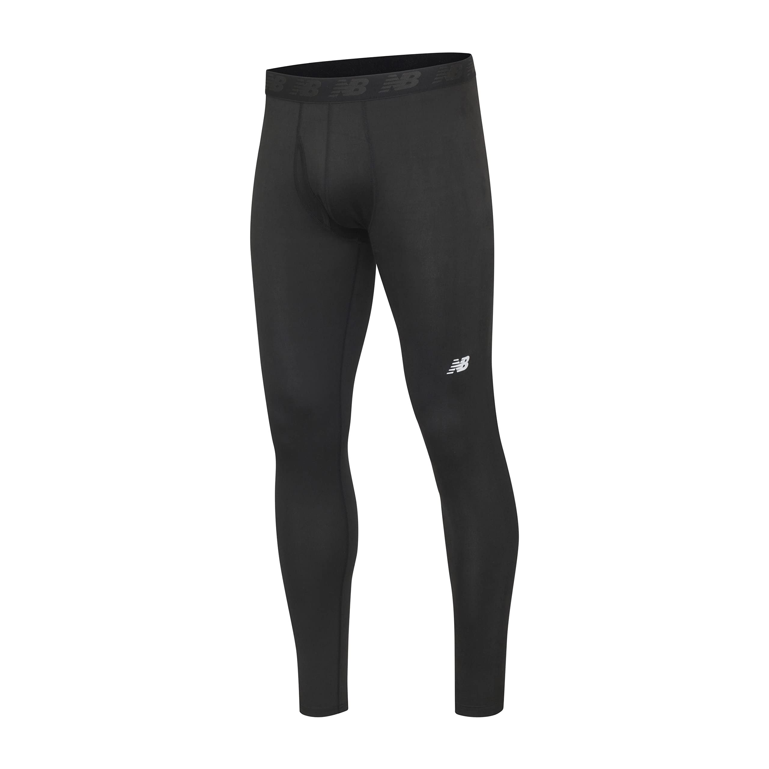 New Balance Men's 2.0 Soft Base Layer Pants with Non-Rolling Elastic Waistband - Thermal Underwear for Cold Weather, Running, Hiking & Outdoor Activities