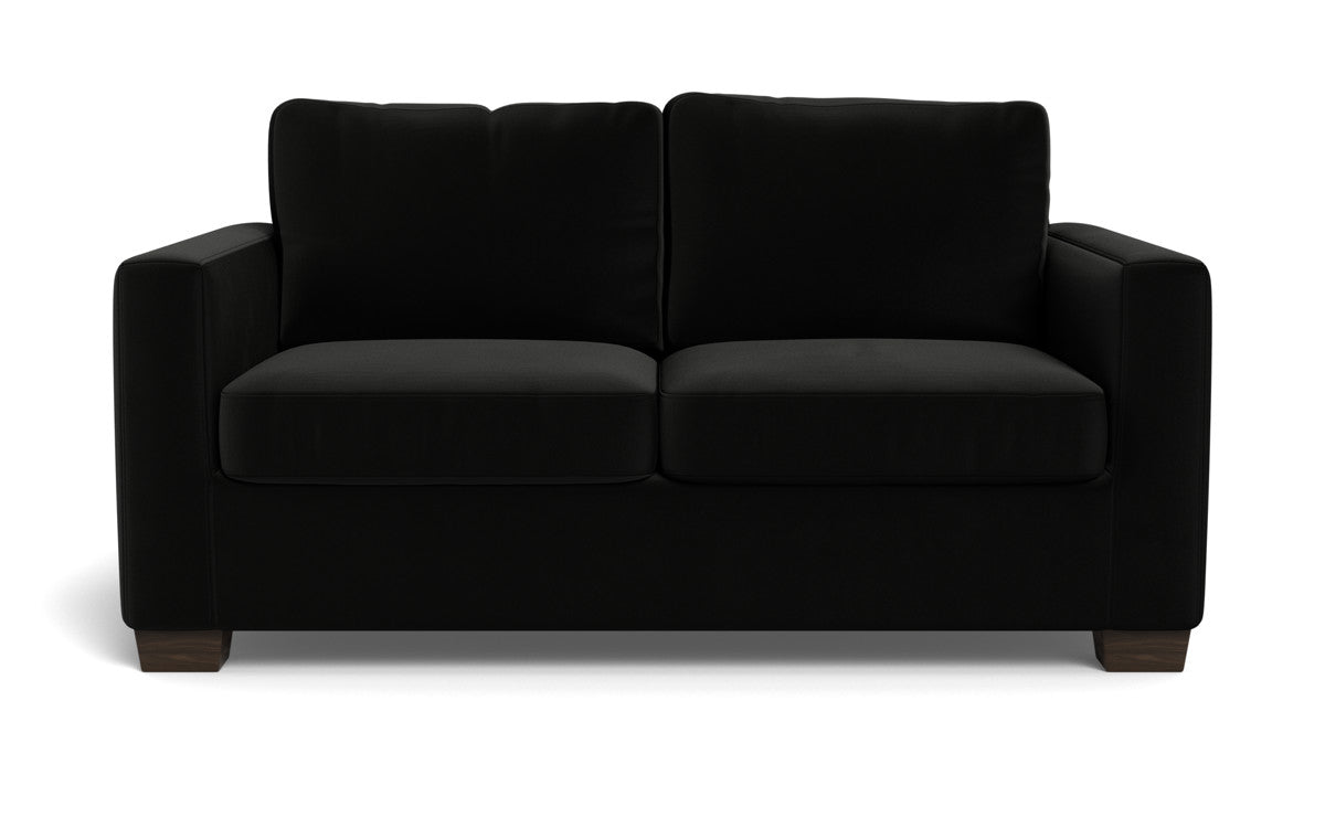 Track 62 Loveseat - Modern 2-Seater Sofa for Small Spaces, Comfortable Fabric Couch with Sturdy Wooden Legs - Perfect for Apartments, Living Rooms and Cozy Home Decor