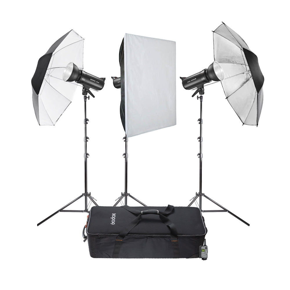 SK400II V Trio Studio Flash Kit - Professional 3-Light Photography Lighting Set for Portraits, Product Shoots & Studio Use