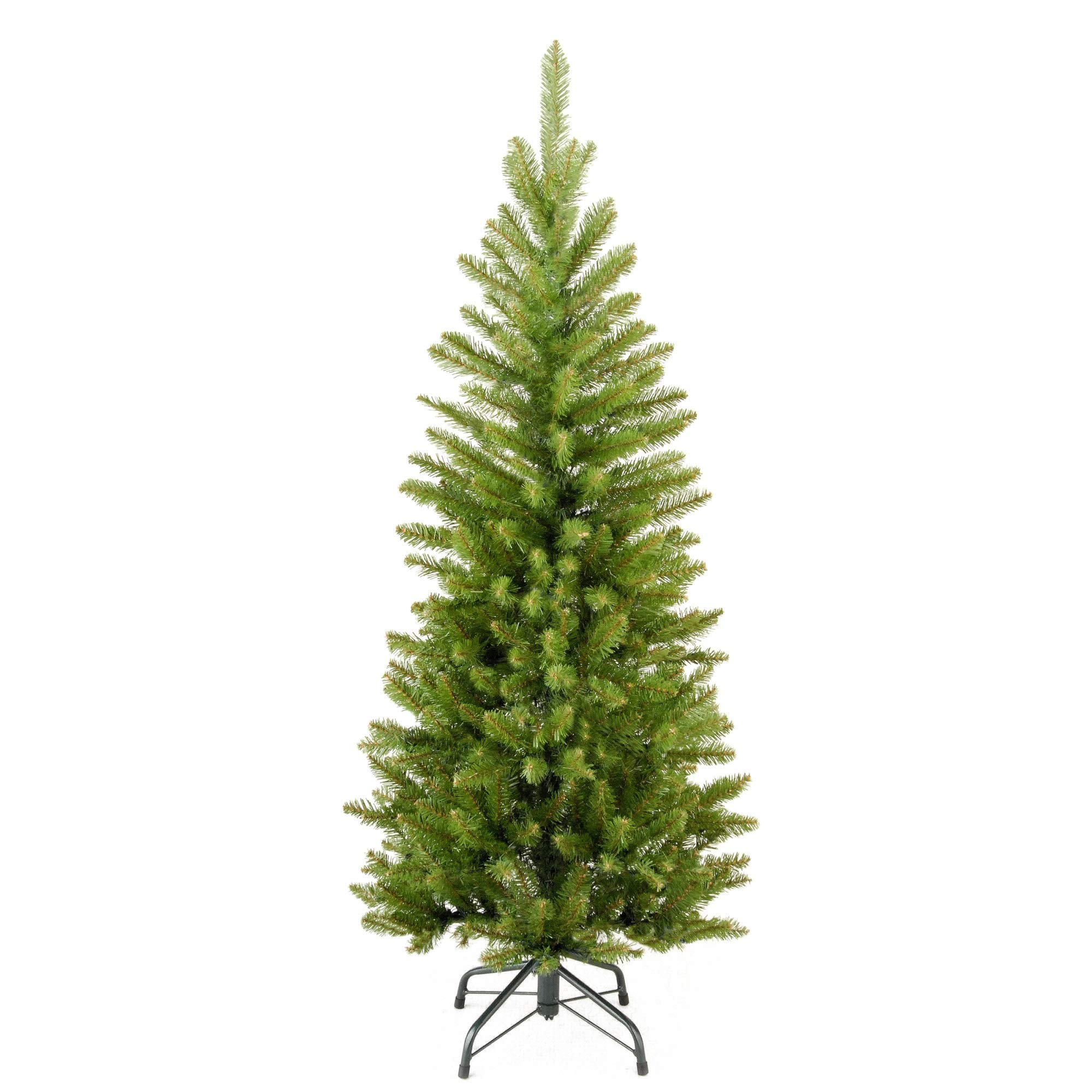 4 ft. Kingswood Fir Pencil Christmas Tree - Slim Artificial Holiday Tree for Small Spaces, Apartments & Office Decor | Perfect for Living Room, Bedroom & Seasonal Celebrations