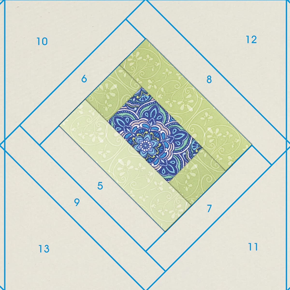June Tailor Quilt As You Go Table Runner Quilt Pattern - Morning Blend Design for DIY Home Decor | Perfect for Dining Tables, Coffee Tables & Holiday Decorations