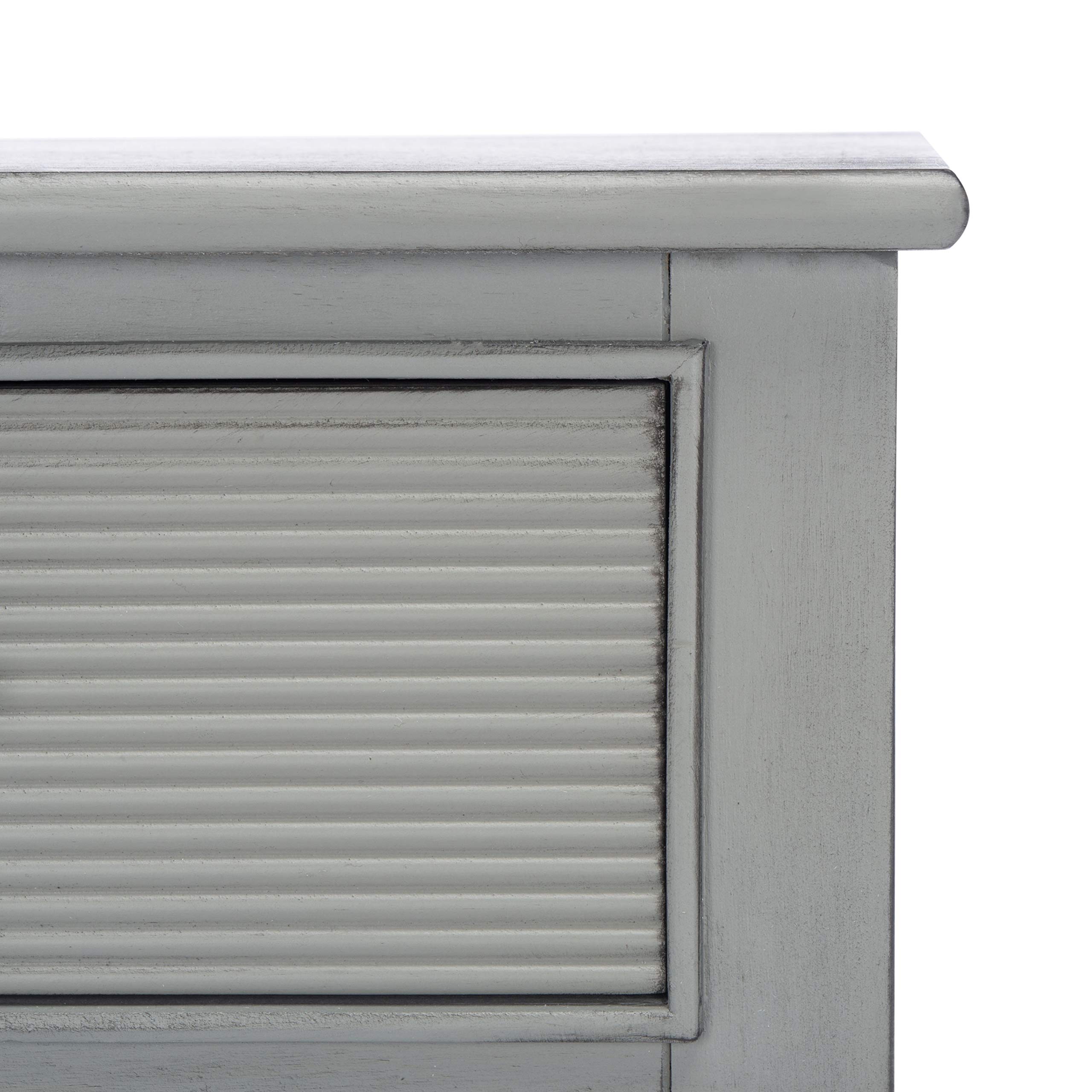 Distressed Grey 2-Drawer Console Table with Bottom Shelf - Safavieh Home Collection Ryder | Perfect for Entryway, Living Room & Hallway Decor