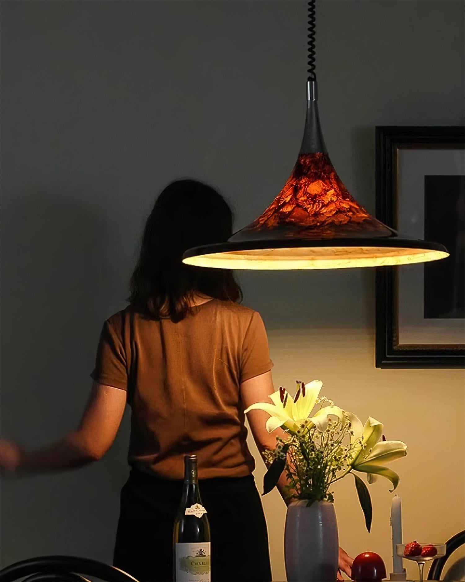 Stylish Horn of Light Pendant Lamp - Modern Nordic Ceiling Lighting Fixture for Living Room, Bedroom & Dining Area