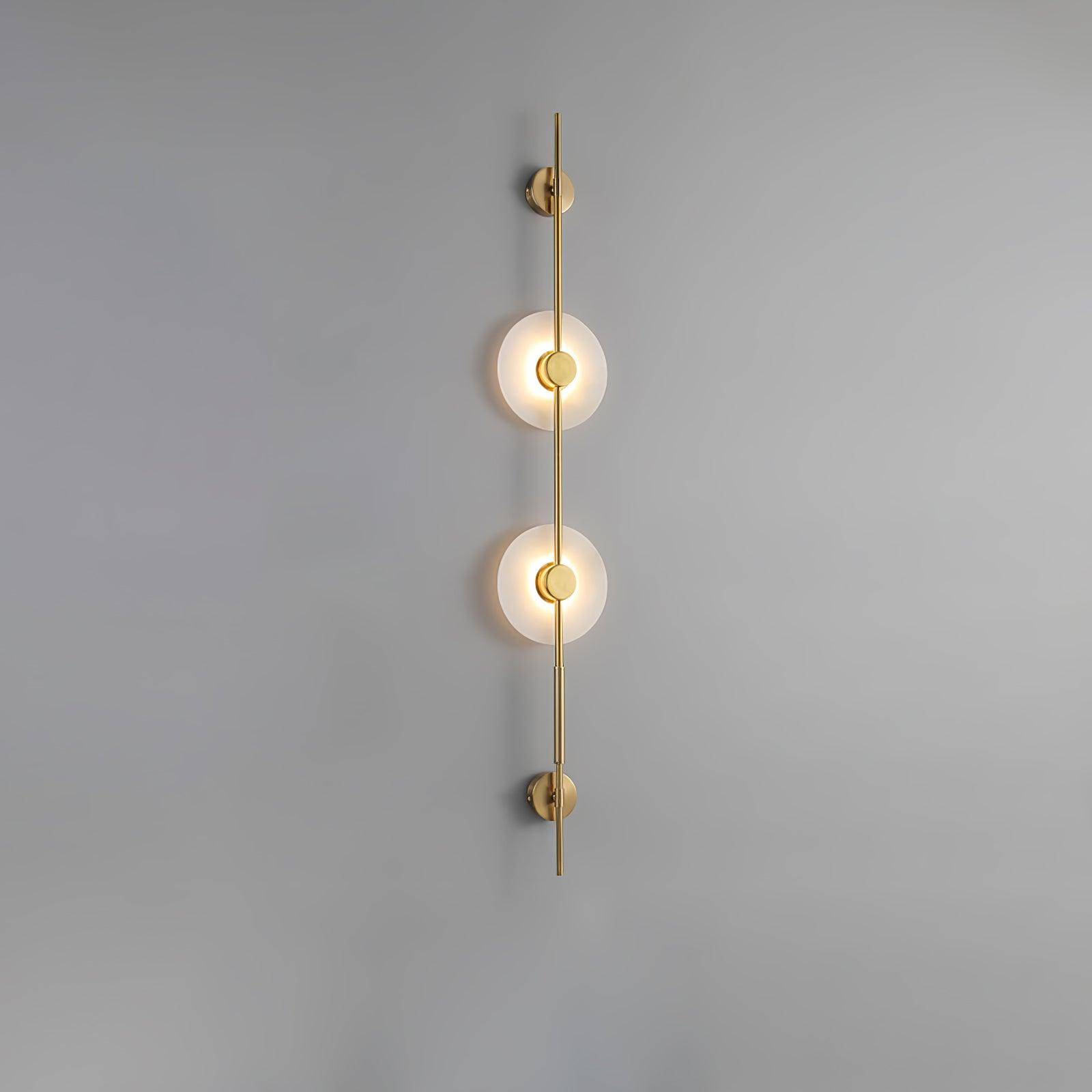 Elegant Alabaster Vertical Wall Sconce - Modern LED Light Fixture for Bedroom, Hallway & Living Room Decor
