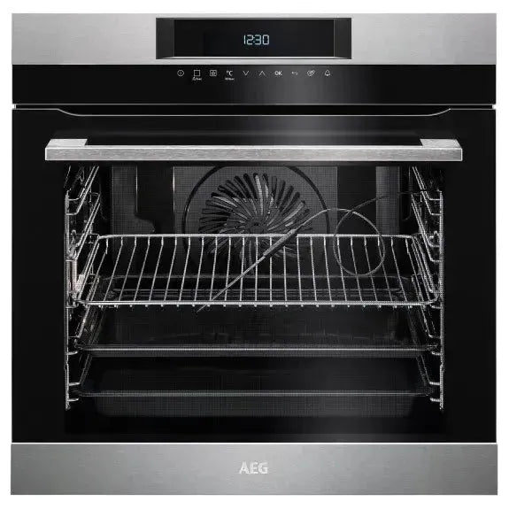 AEG 60cm SteamBake Multifunction 8-in-1 Oven with Convection, Baking & Roasting - Perfect for Home Kitchens & Professional Baking