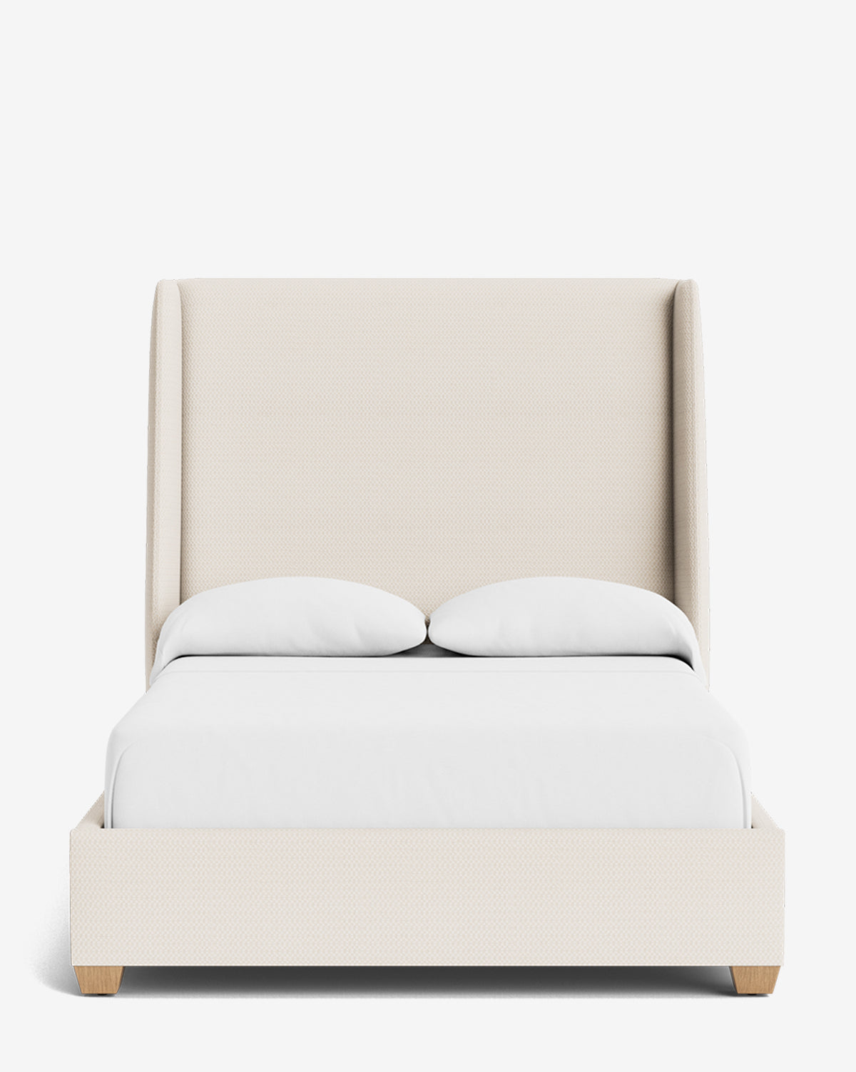 Walt Bed Tall Headboard - Queen Size Upholstered Bed Frame with Adjustable Height - Perfect for Modern Bedroom Decor & Small Spaces