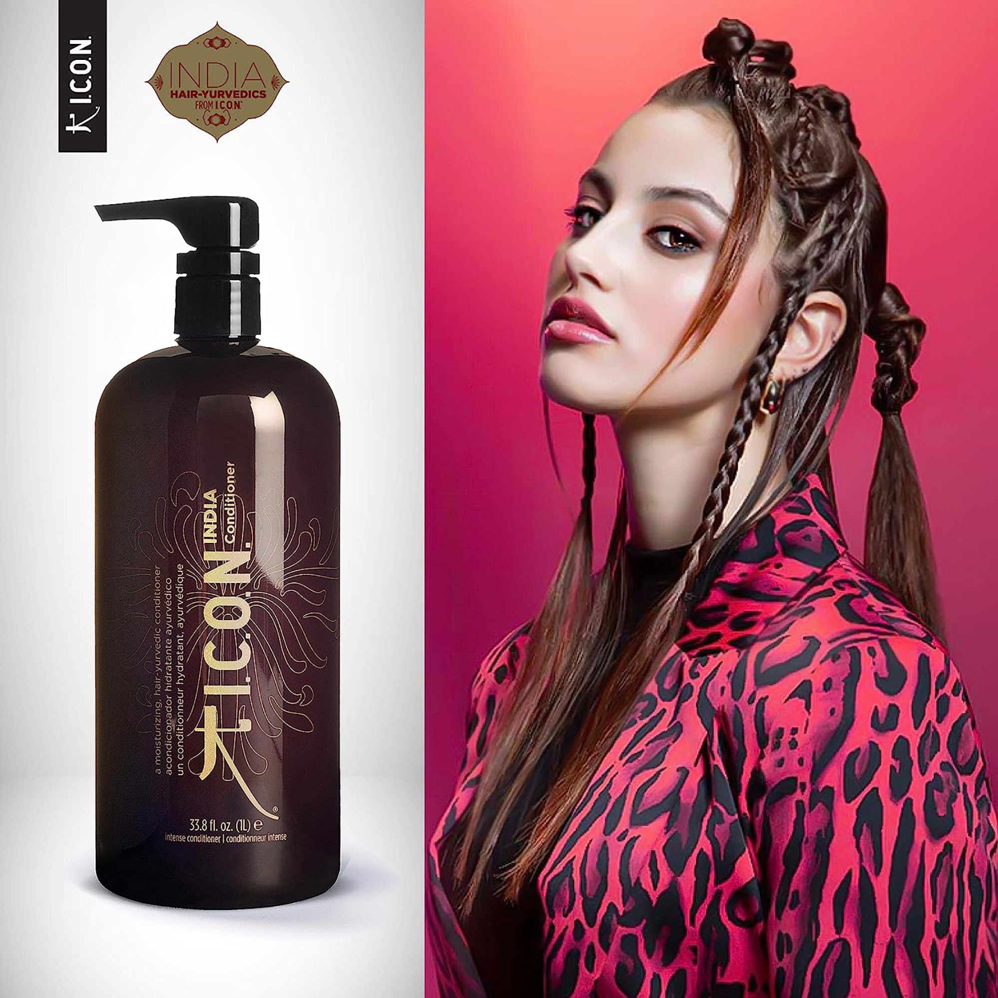 I.C.O.N. India Conditioner for Natural Hair - Hydrating & Nourishing Ayurvedic Hair Treatment - Perfect for Dry, Damaged & Curly Hair Care Routine