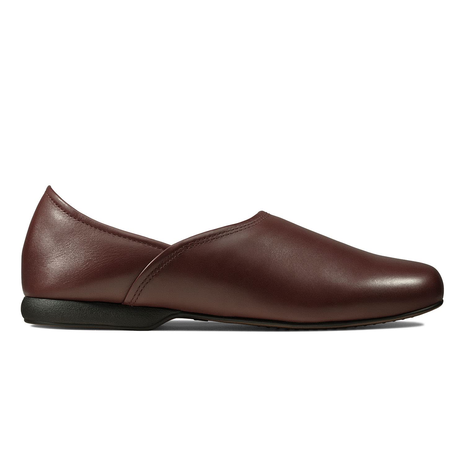 Clarks Men's Harston Elite Black Leather Slippers - Comfortable Indoor & Outdoor House Shoes for Relaxation, Lounging & Casual Wear