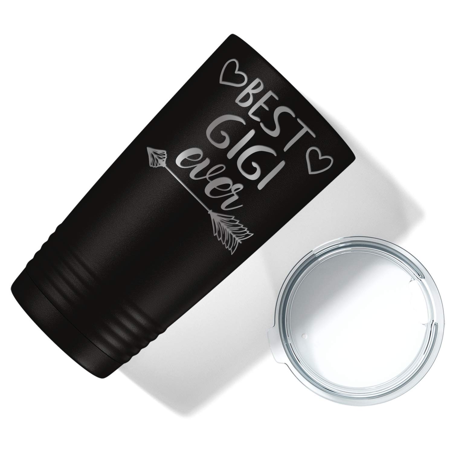 Best Gigi Ever - Unique 20oz Stainless Steel Tumbler with Lid & Straw | Insulated Travel Mug for Hot/Cold Drinks | Perfect Gift for Grandma, Mom, Women | Birthday, Mother's Day, Christmas Present | Ideal for Home, Office, Travel