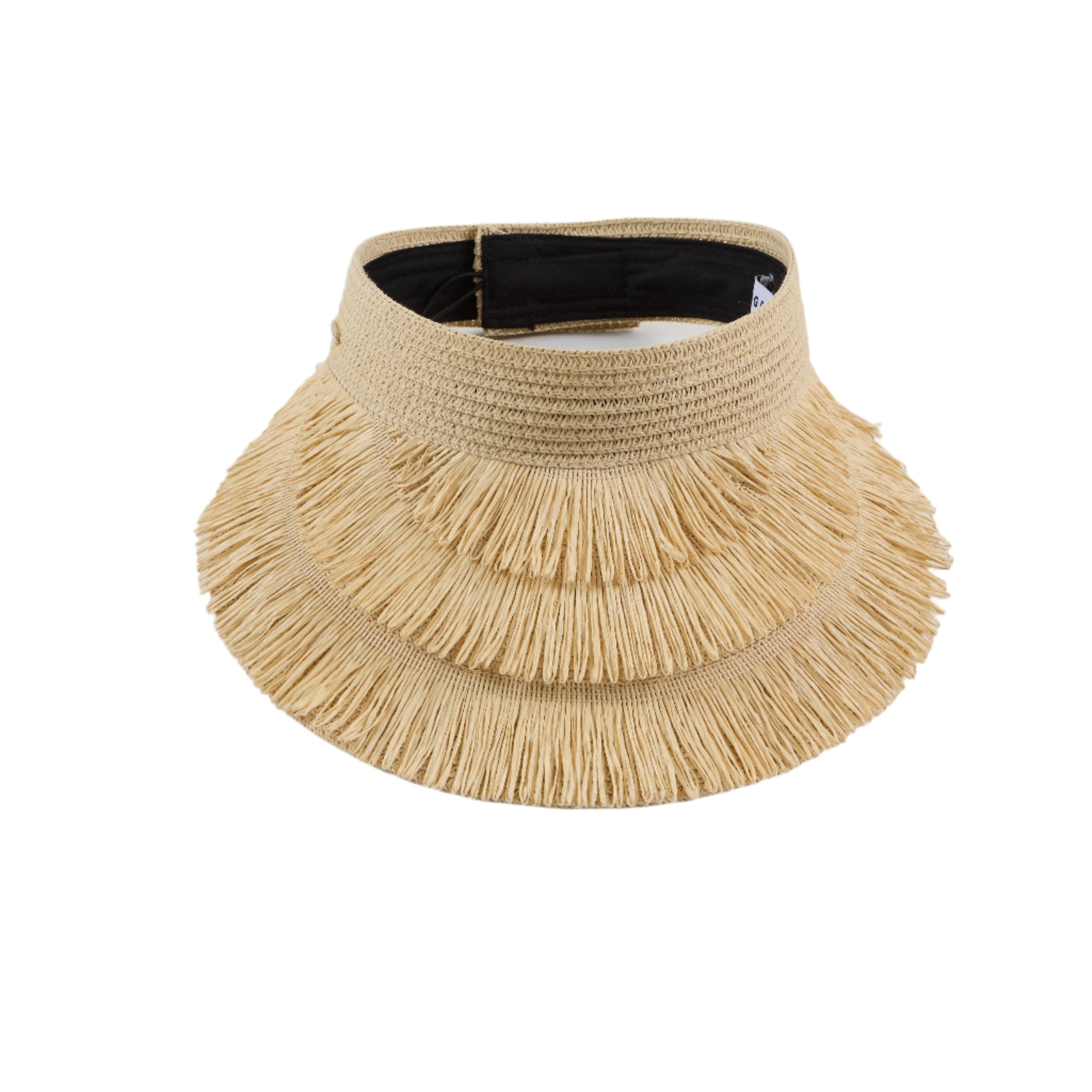 Lexi Lacquered Straw Visor Hat - Stylish Sun Protection for Women - Perfect for Beach, Pool, and Summer Outdoor Activities