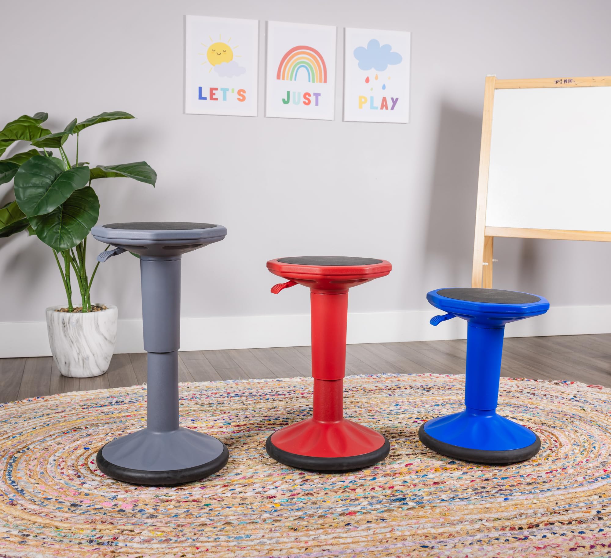 Adjustable Wobble Stool for Middle & High School Students - Flexible Seating Classroom Chair with 17