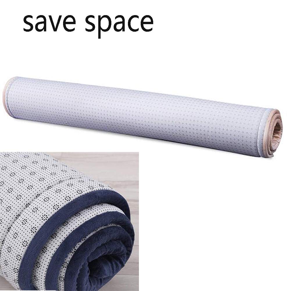 **WJXBoos Baby Play Mat - Non-Toxic Memory Foam Floor Mat for Toddlers & Kids - Extra Large 200x220cm (79x87in) - Soft Flannel Navy Blue - Perfect for Crawling, Yoga, Exercise & Playtime**