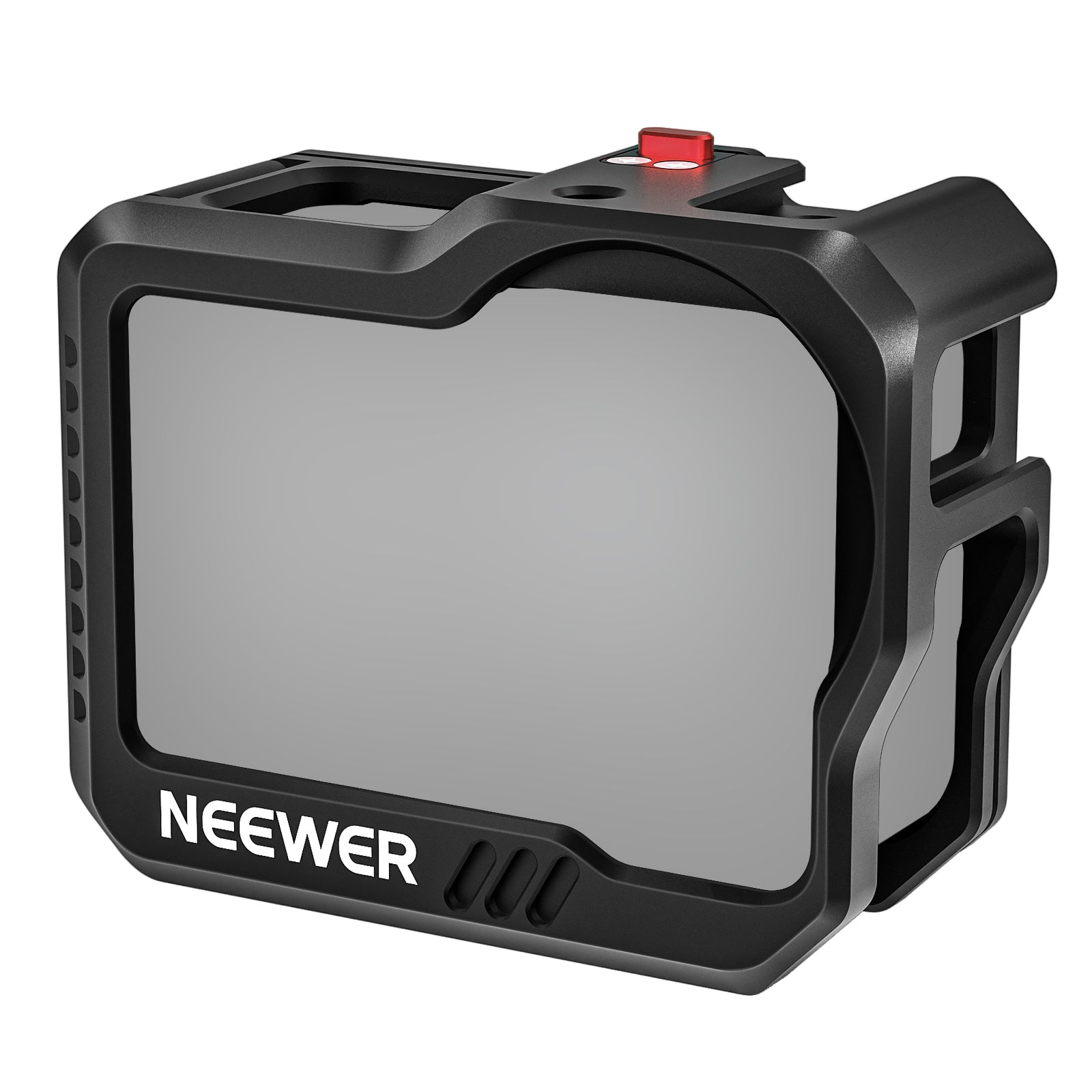 NEEWER ST46 Action Camera Cage for GoPro Hero 9/10/11/12 - Durable Aluminum Alloy Mounting Frame for Vlogging, Sports & Adventure Filming