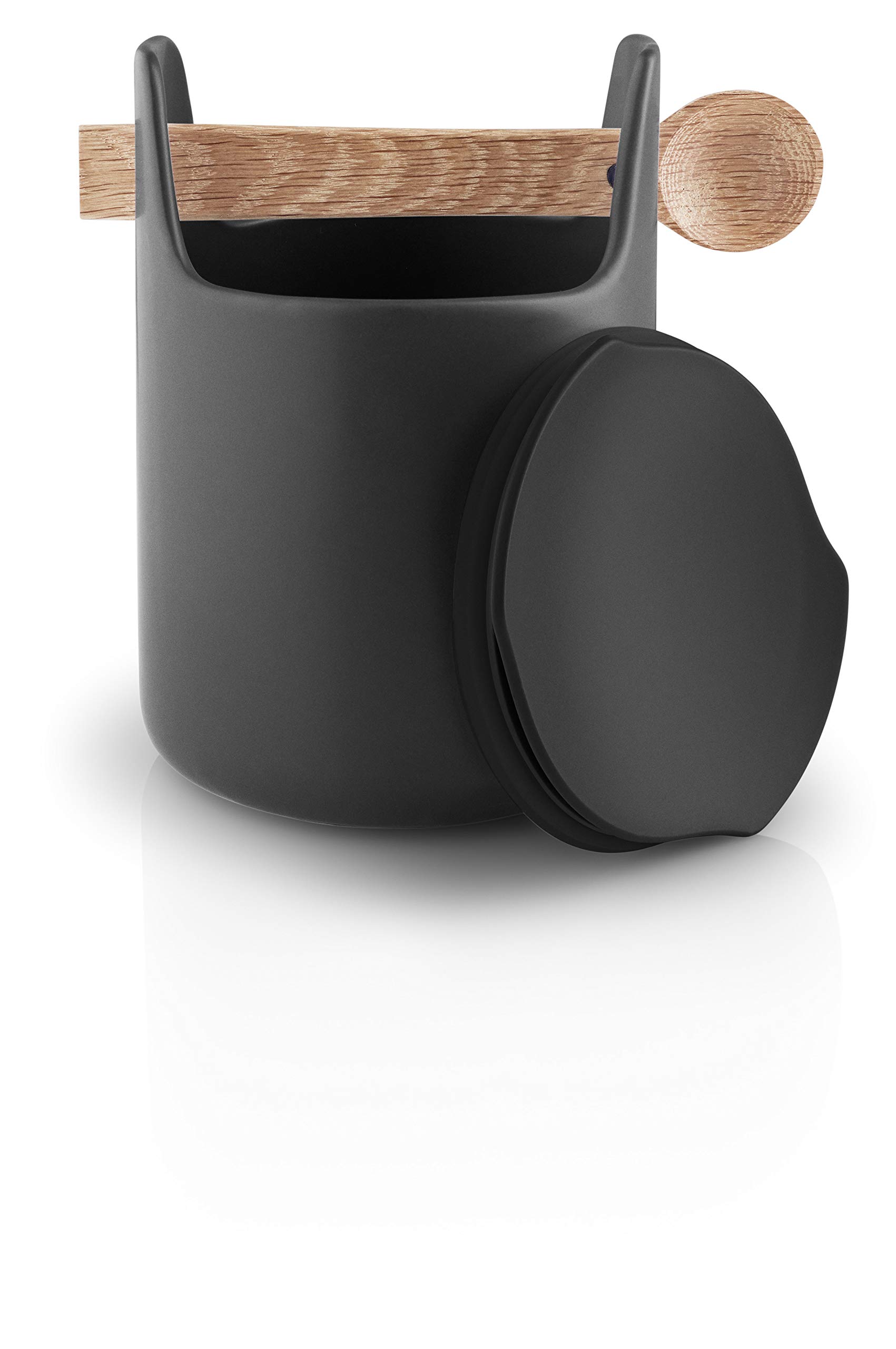 Eva Solo Nordic Kitchen Toolbox with Spoon - 15 cm Black Utensil Holder for Modern Kitchens | Perfect for Cooking, Baking & Organizing Kitchen Tools