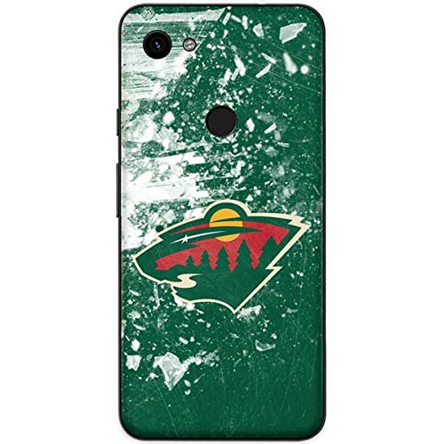 Officially Licensed NHL Minnesota Wild Frozen Design Skin Decal for Google Pixel 3a XL - Protective Phone Cover with Premium Vinyl - Perfect for Hockey Fans & Winter Sports Enthusiasts