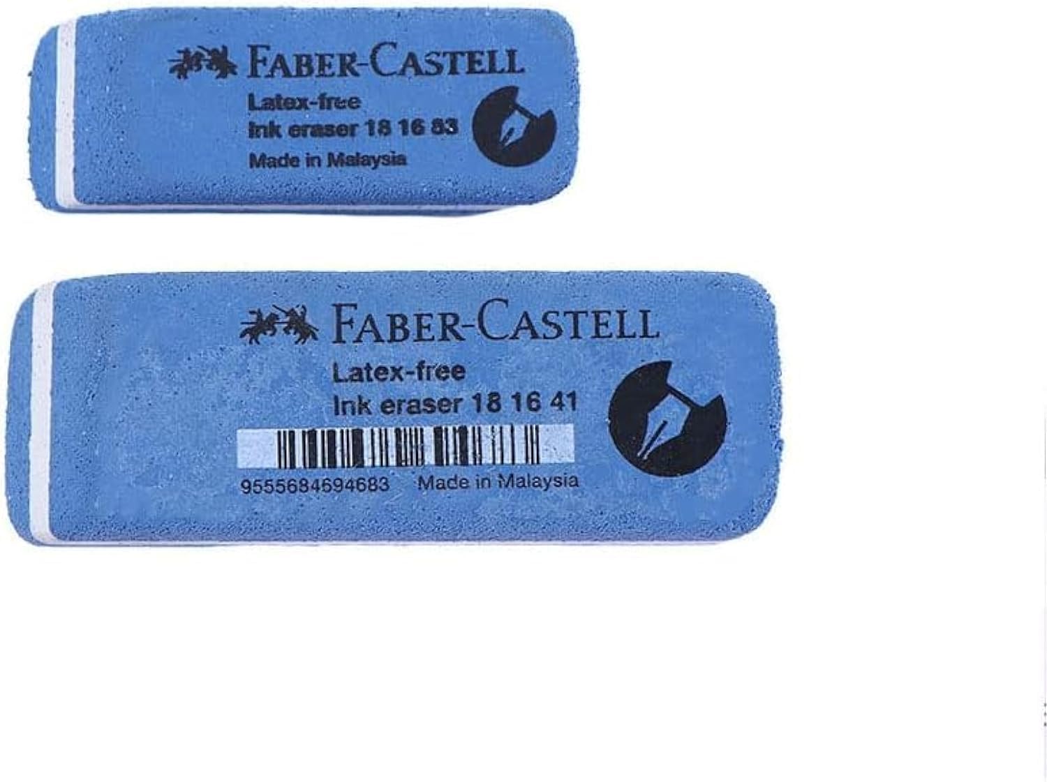 2-Pack Dual Head Sand Eraser - Effortlessly Remove Colored Pencils, Ballpoint Pens & Ink Marks - Perfect for School, Office & Art Correction Supplies (Great for Sketching, Homework & Document Editing)