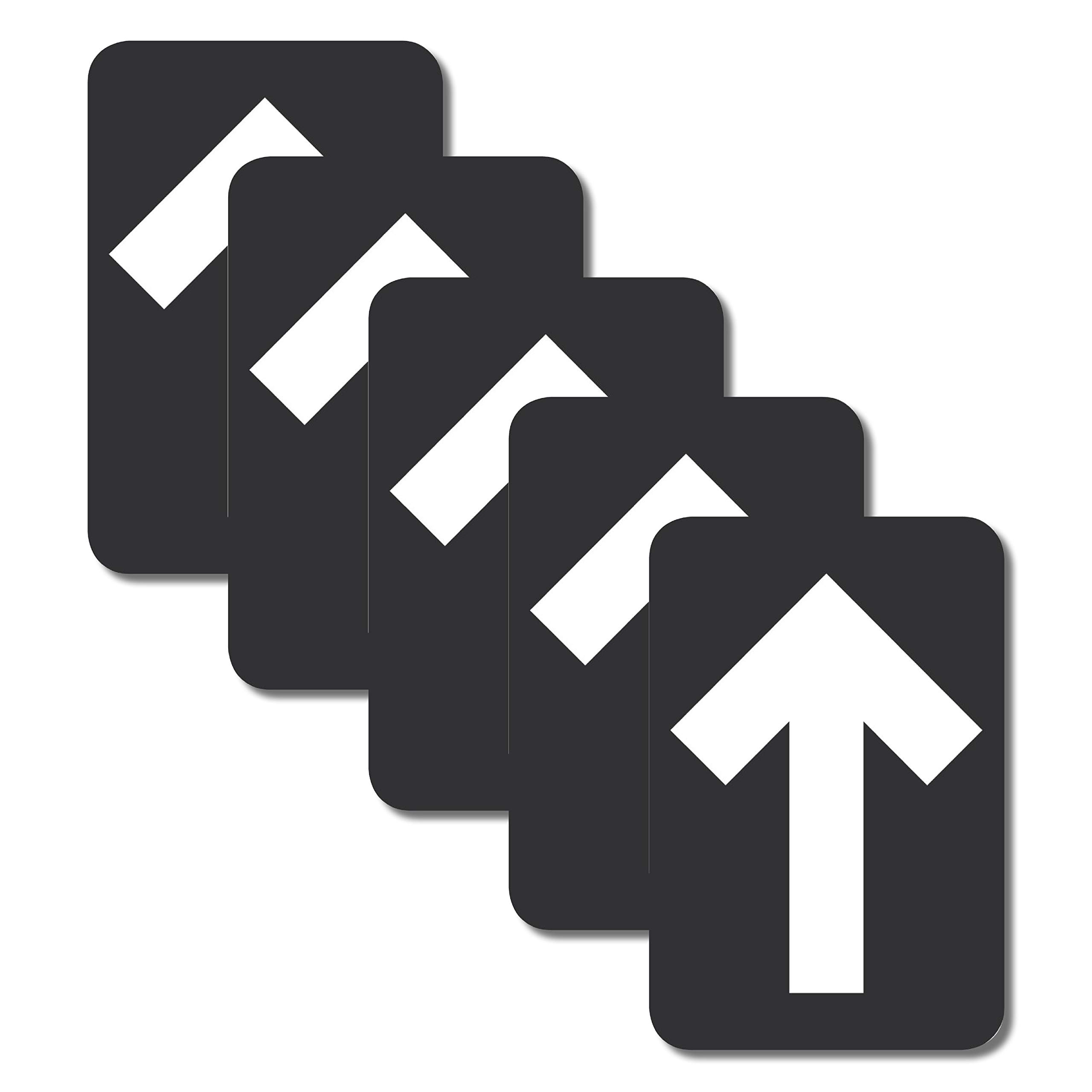 NMC WFS85ABK Directional Arrow Floor Sign - 6