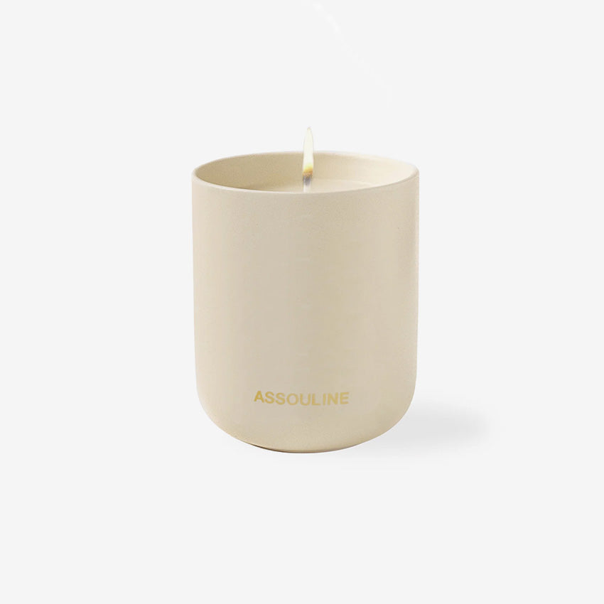 Mykonos Muse Scented Candle by Assouline - Luxury Home Fragrance for Relaxation & Aromatherapy | Perfect for Bedroom, Bathroom & Living Room Decor