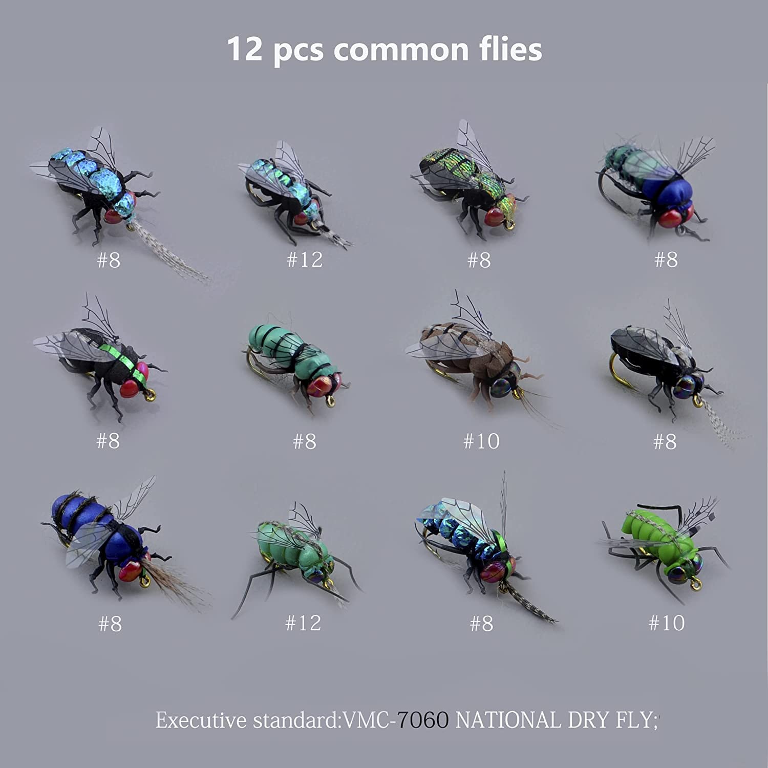 Premium Fly Fishing Flies Kit with Fly Box - Assorted Nymphs, Dry Flies, Wet Flies & Streamers - Realistic Hand-Tied Flies for Trout, Bass & Salmon - Perfect for Freshwater & Saltwater Fishing Adventures