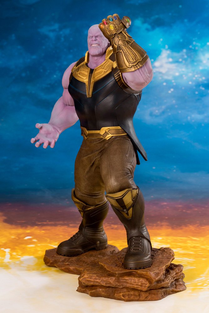 Kotobukiya Marvel Avengers Infinity War: Thanos 1/10 Scale ArtFX+ Statue - Premium Collectible Figure for Superhero Fans & Home Display