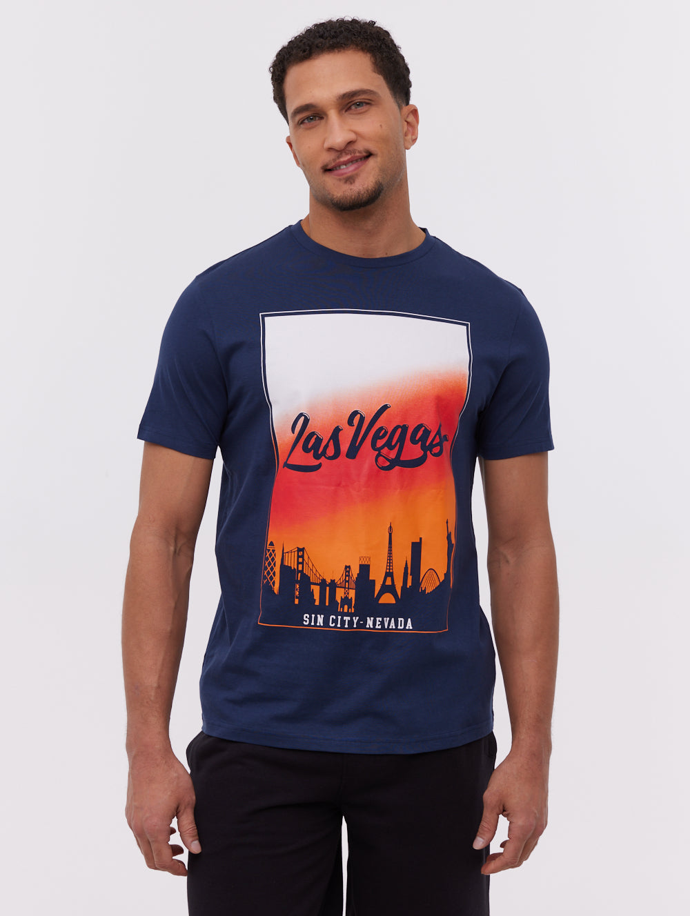 Metco 4-Pack Graphic T-Shirts & Shorts Set for Men - Casual Summer Outfits, Gym Wear & Lounge Comfort