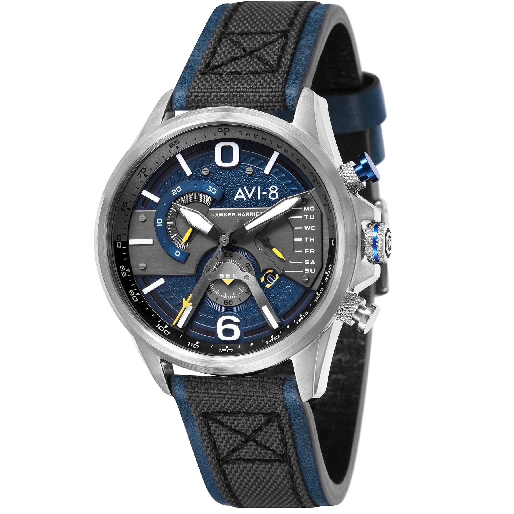 AVI-8 Hawker Harrier II Japan Quartz Men's Watch AV-4056-01 - Military Inspired Pilot Watch for Aviation Enthusiasts | Perfect for Daily Wear, Outdoor Adventures & Collectors