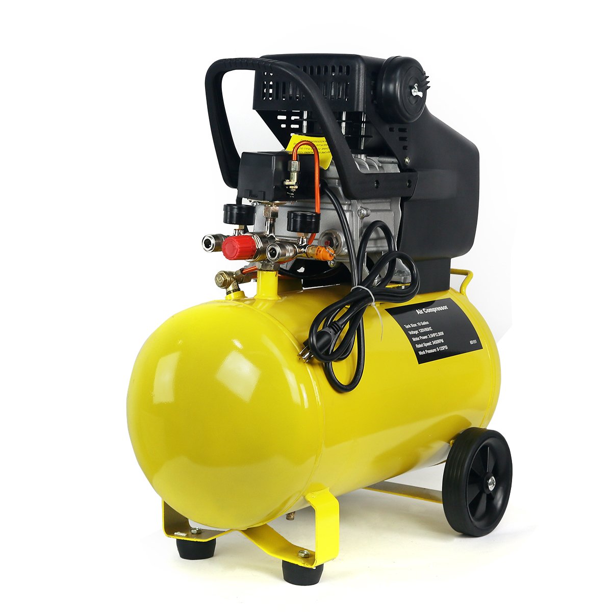 **Stark USA 10-Gallon Horizontal Air Compressor – 3.5 HP Quiet & Powerful for Auto Repair, Tire Inflation, Woodworking, Spray Painting – Ideal for Home Garage, Workshops & DIY Projects**