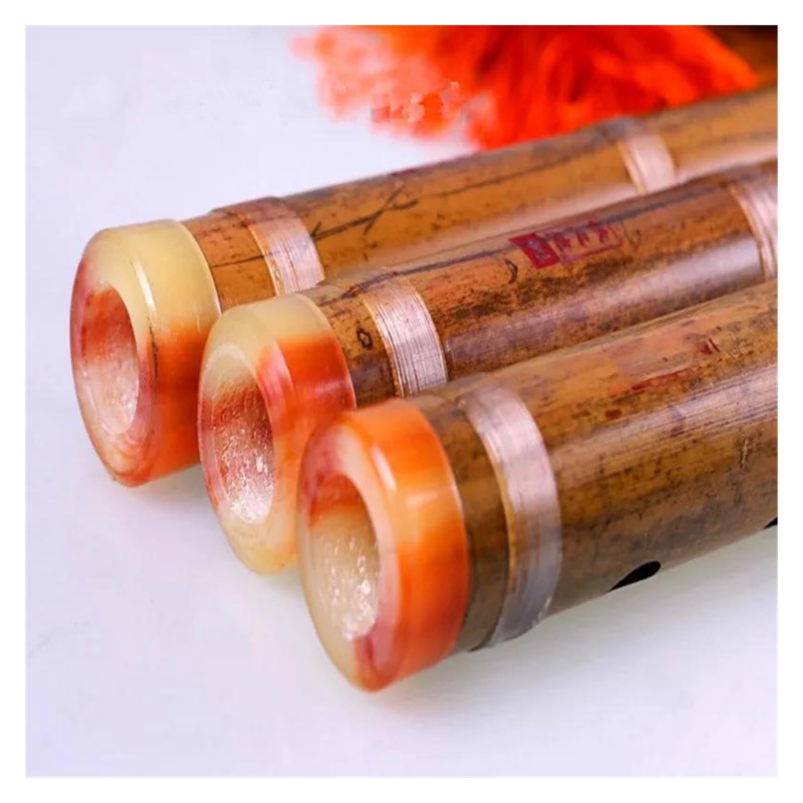 Handmade 8-Hole G Key Bamboo Flute - 55cm Short Vertical Flute for Beginners, Meditation & Traditional Music Performance