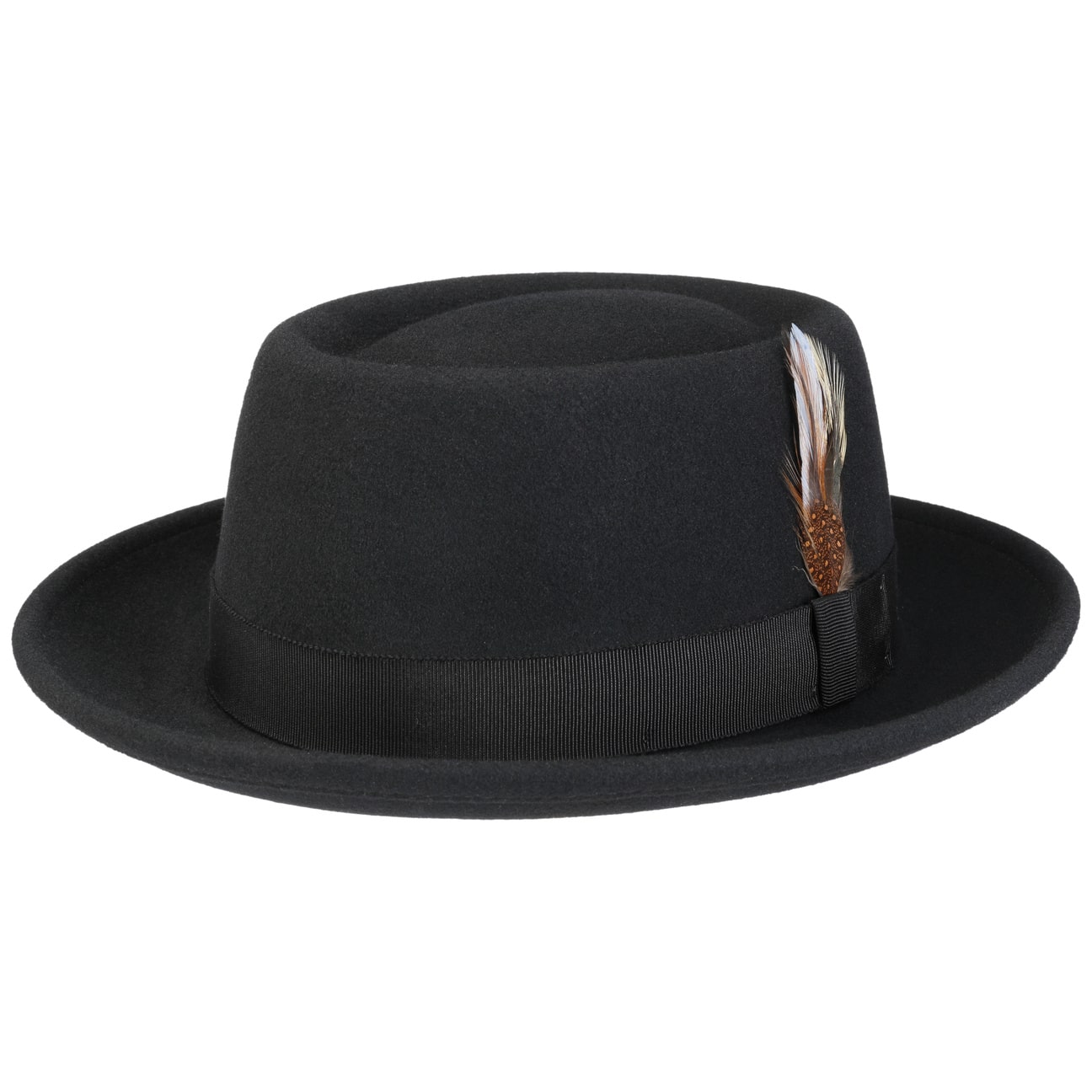 JJ Hats Pork Pie Lite Felt Hat - Classic Men's & Women's Fedora Style for Casual Wear, Vintage Fashion, and Outdoor Events