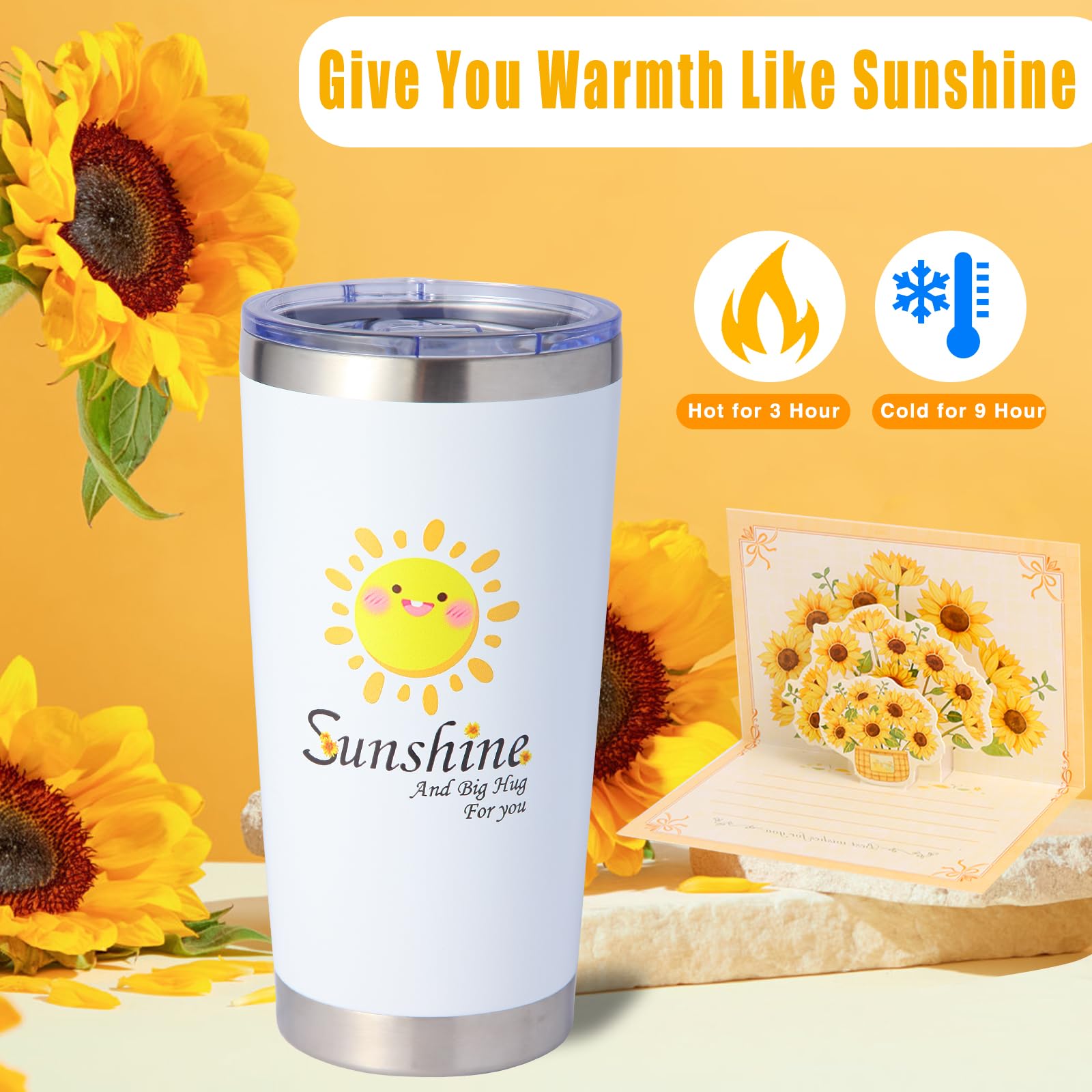 11-Piece Sunflower Self-Care Gift Basket for Women - Inspirational Relaxation Bath Set with Get Well Soon & Birthday Gifts - Perfect Care Package to Cheer Her Up (Large Set) | Ideal for Birthdays, Recovery, Stress Relief & Thoughtful Surprises
