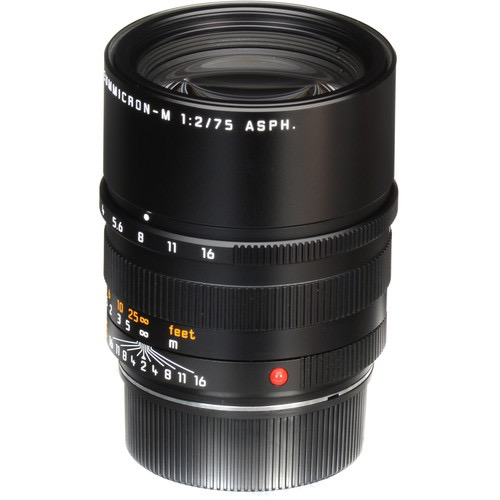 Leica APO Summicron M 75mm f/2.0 ASPH Manual Focus Lens for Portrait & Street Photography - Premium German Camera Lens for Leica M Mount Cameras