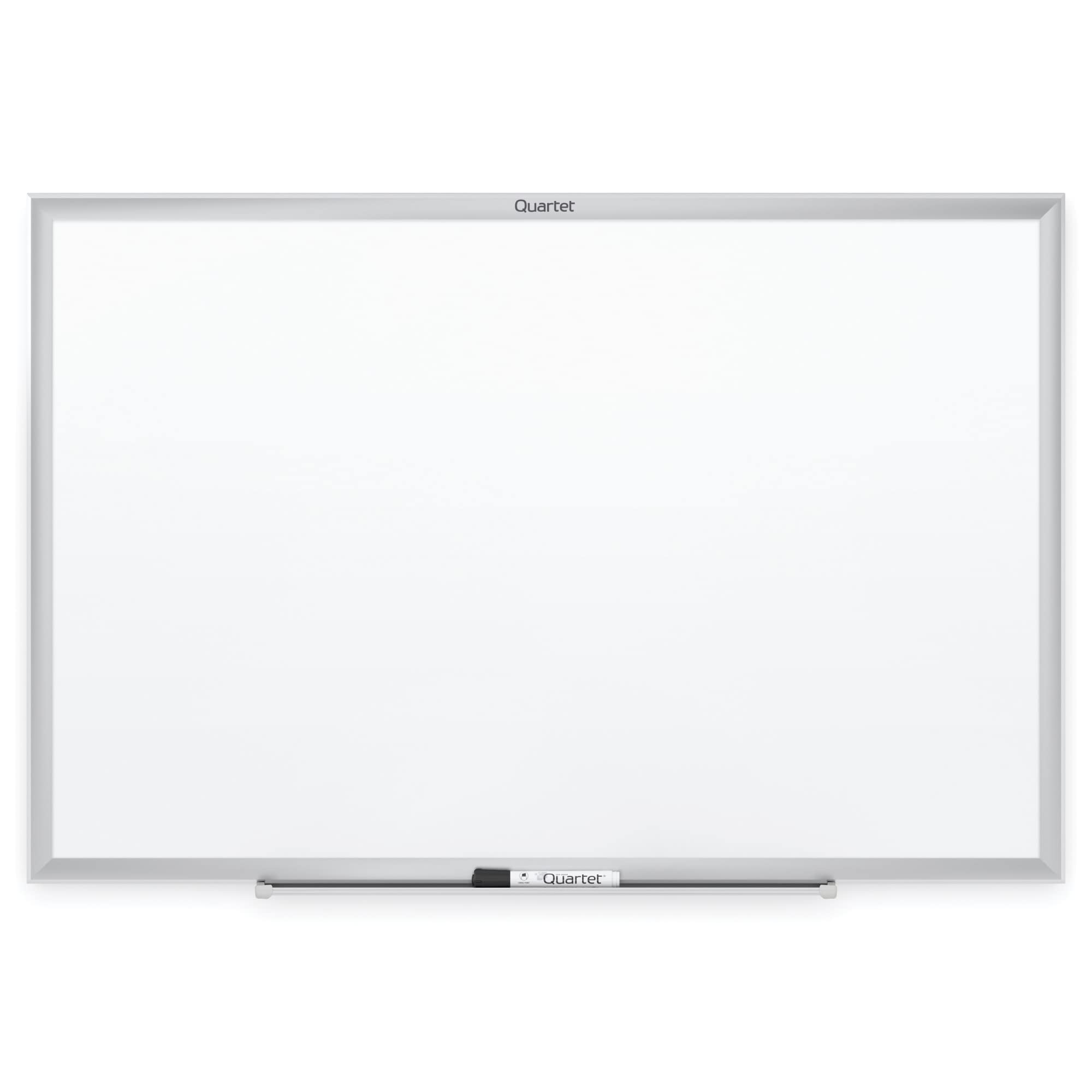 Quartet 5' x 3' Non-Magnetic Dry Erase Whiteboard with Silver Aluminum Frame - Perfect for Office Meetings, Classroom Teaching & Home Office Organization (Model S535)