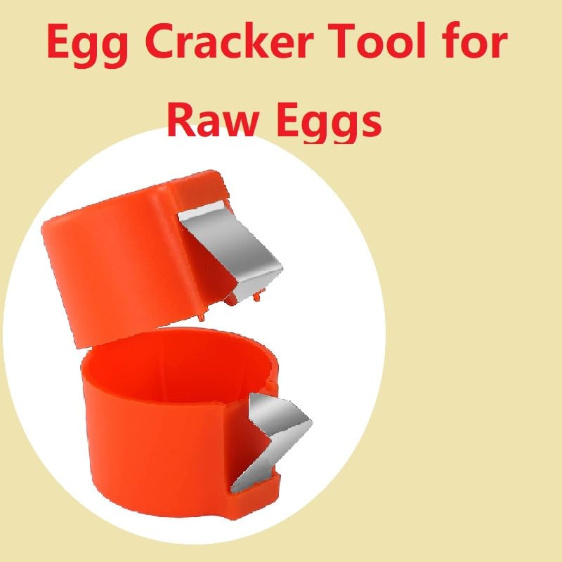 Premium Egg Shell Opener & Cracker Tool - Easy Raw & Hard Boiled Egg Opener - Safe Kitchen Gadget for Perfect Eggs (2-Piece Set A+C) - Ideal for Breakfast, Baking & Meal Prep