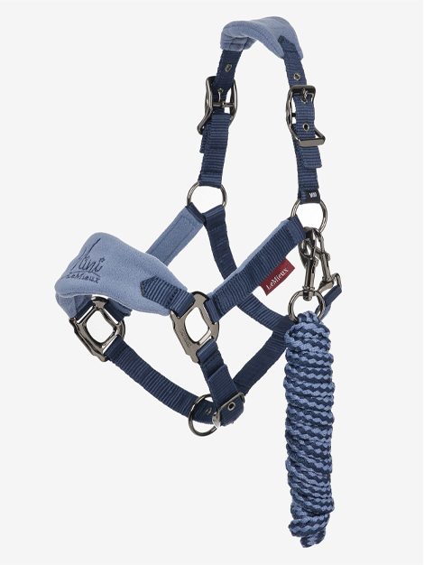 Premium Mini LeMieux Vogue Fleece Headcollar & Lead Rope Set for Horses - Soft & Comfortable Equestrian Training Gear for Show Jumping, Dressage & Trail Riding