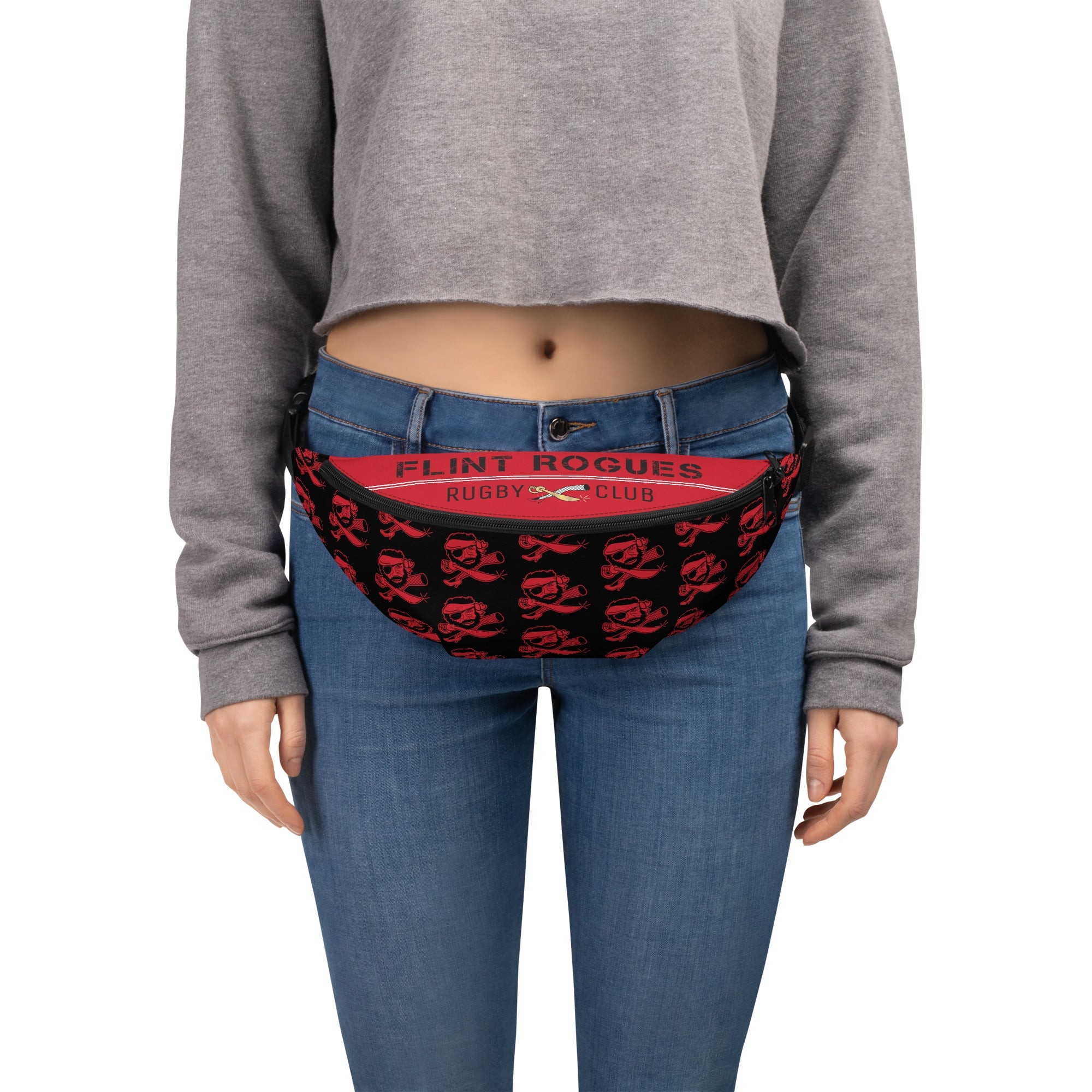 Flint Rogues RFC Fanny Pack - Water-Resistant Waist Bag for Men & Women - Perfect for Hiking, Running, Travel & Outdoor Adventures