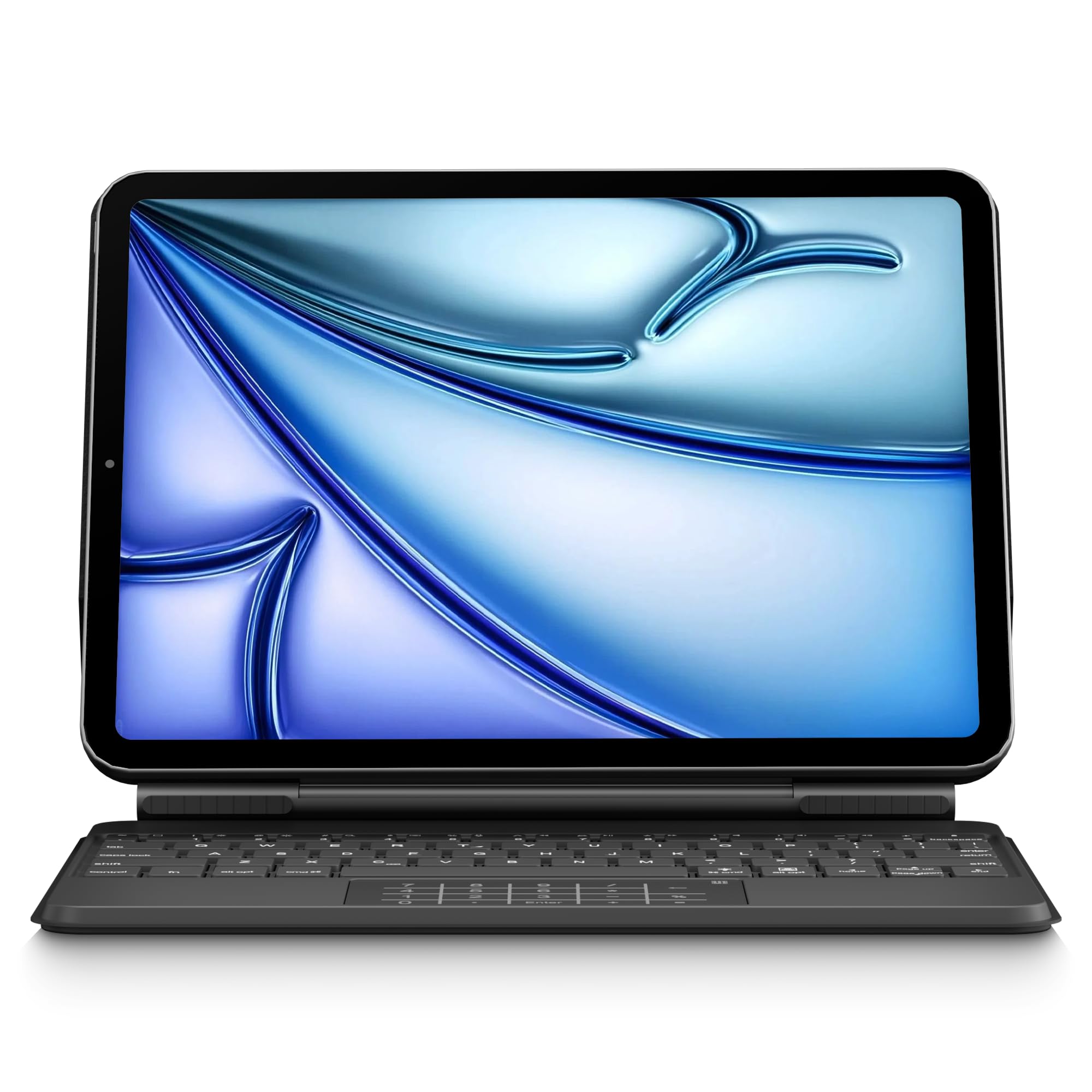 Magic Keyboard Case for iPad Air 11-inch (M3 2025/M2 2024) & iPad Pro 11 (1st-4th Gen) - Backlit RGB Keyboard with Multi-Touch Trackpad & Function Keys | Perfect for Work, Study & Creative Projects | Durable Black Protective Cover