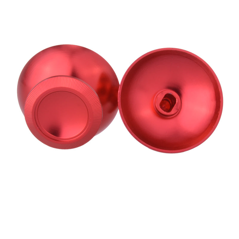 eXtremeRate Metal Red Chrome Thumbsticks Replacement for PS4 Controller - Enhanced Grip & Durability for Gaming, FPS, and Competitive Play - P4J0303