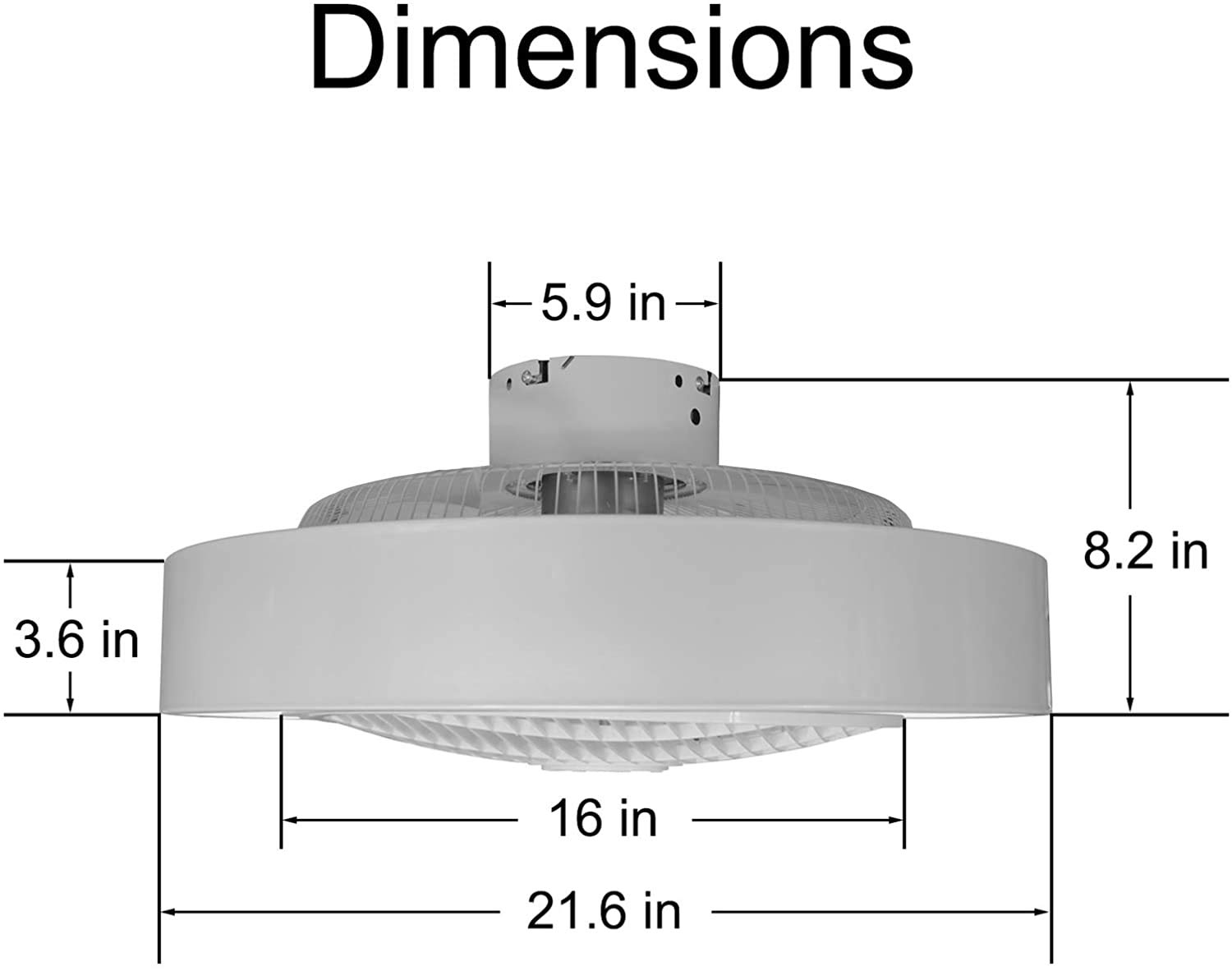 Modern 22-inch White Macaron Flush Mount Ceiling Fan with Remote Control - LED 3-Color Lighting, 4 ABS Blades, Ultra Quiet Motor - Perfect for Indoor Kitchen, Bathroom, Bedroom & Living Room Spaces