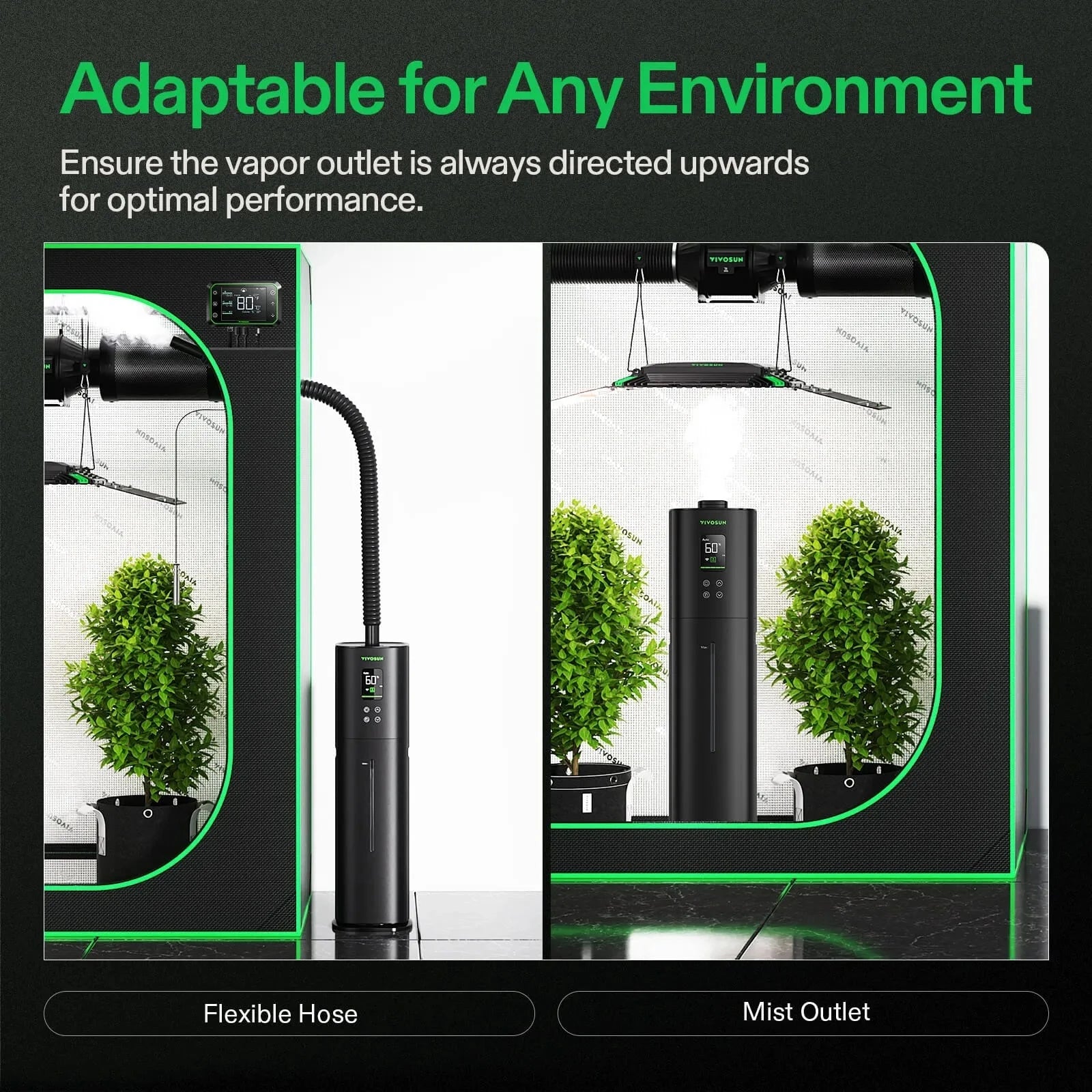 VIVOSUN AeroStream H09 Smart WiFi Humidifier with App Control - Perfect for Home, Office, and Nursery Room Air Moisturizing
