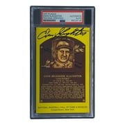 Enos Slaughter Autographed 4x6 St. Louis Cardinals HOF Plaque Card - PSA/DNA Certified 85026126 - Perfect for Baseball Memorabilia Collections & Sports Fan Gifts