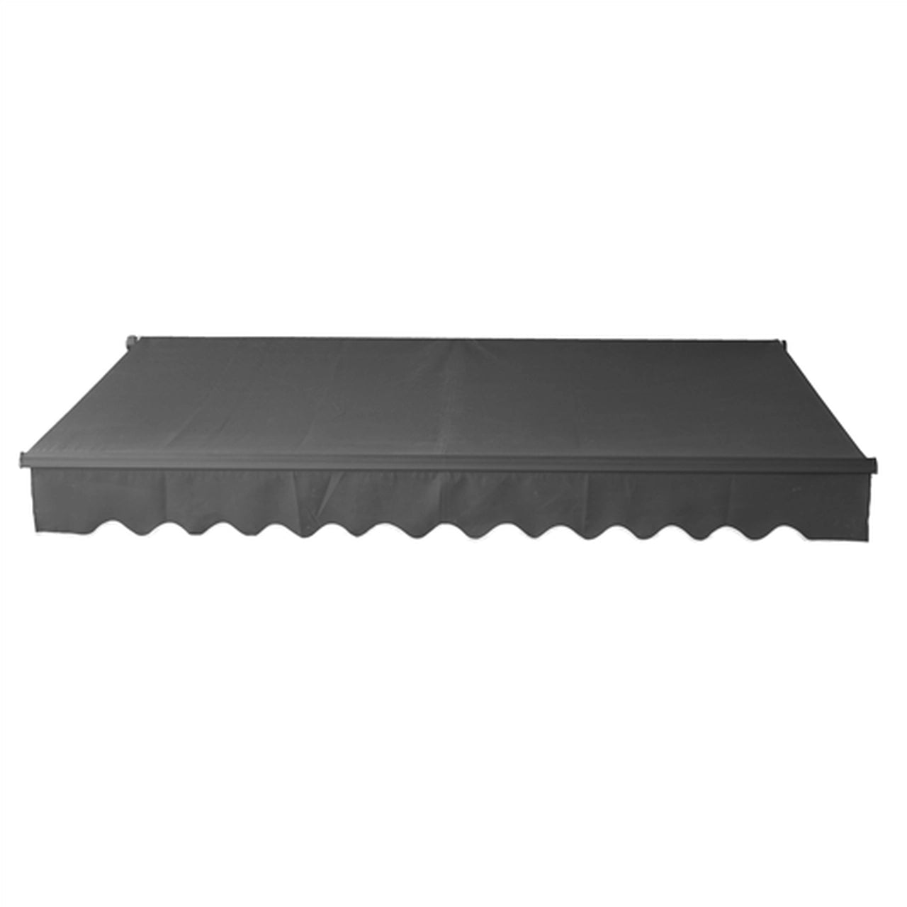ALEKO 16x10 Feet Motorized Retractable Patio Awning with Black Frame - Perfect for Outdoor Shade, Backyard Relaxation & Deck Protection