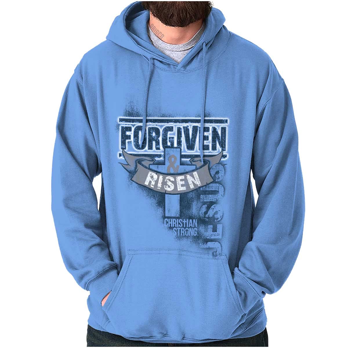 Forgiven and Risen Jesus Hoodie Sweatshirt for Women & Men - Christian Faith Apparel for Church, Bible Study & Everyday Wear