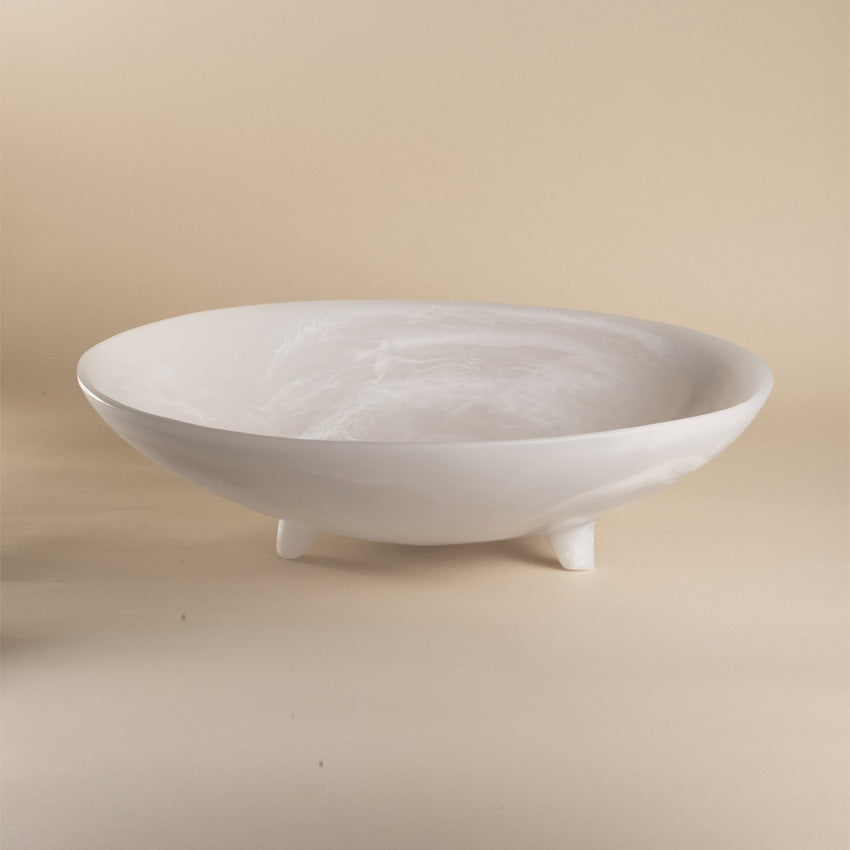 CDMX Design | Monica Calderon Studio Atla Footed Centrepiece - Modern Ceramic Vase for Dining Table Decor, Wedding Centerpiece & Home Decor