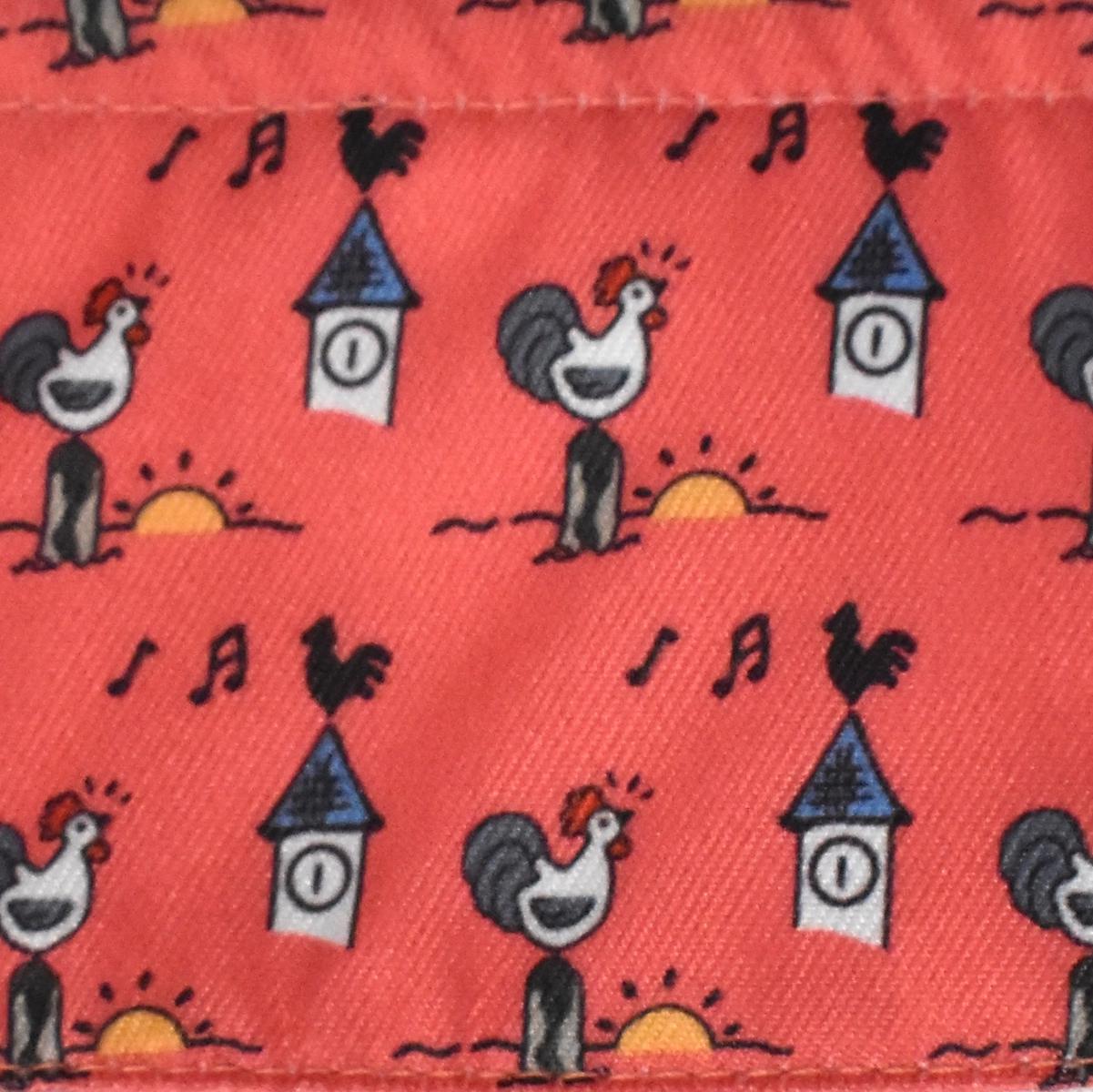 Essex Classics Girls Roosters Talent Yarn Straight Collar Long Sleeve Show Shirt - Perfect for School Performances, Talent Shows, and Special Occasions