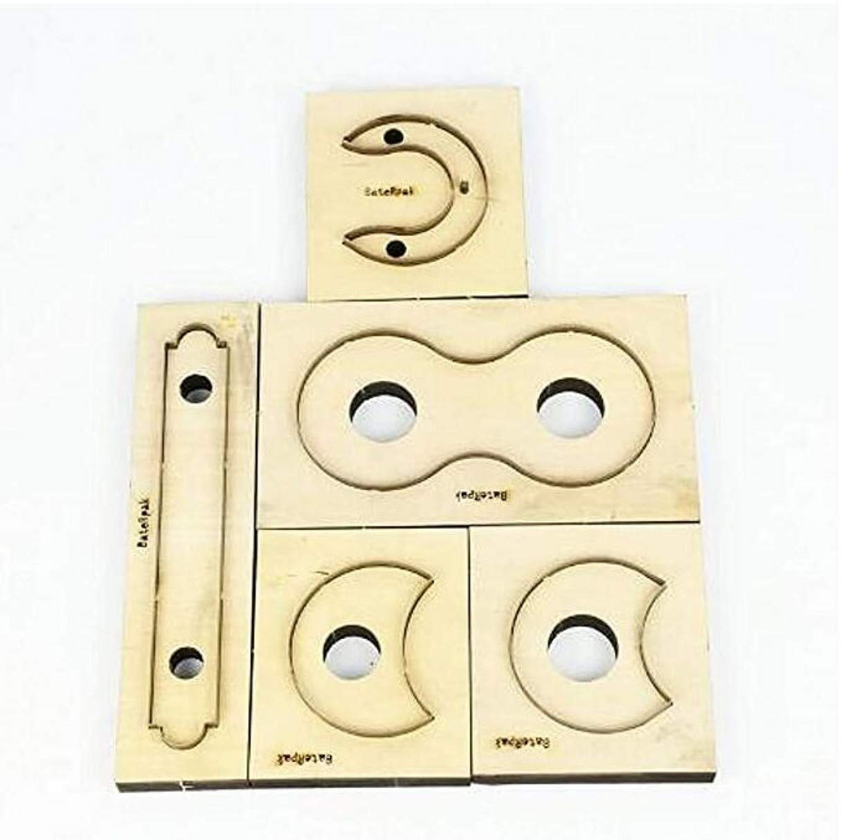 ZHONGJIUYUAN Steel Blade Ruler Wood Cutting Dies Set - Precision Punch Tool for Leather Crafting, DIY Earphone Bags & Coin Purses | Perfect for Leather Cutters, Craft Projects & Gift Making